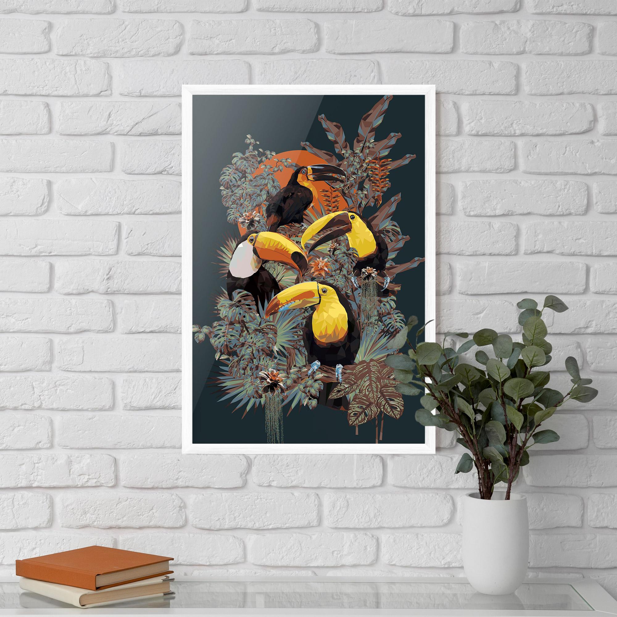 Poster Înrămat Toucan Birds mockup 5