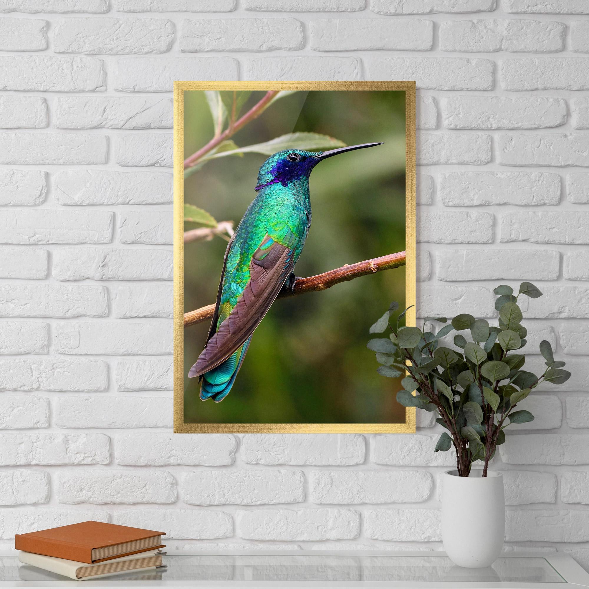 Poster Înrămat Green Bird mockup 5