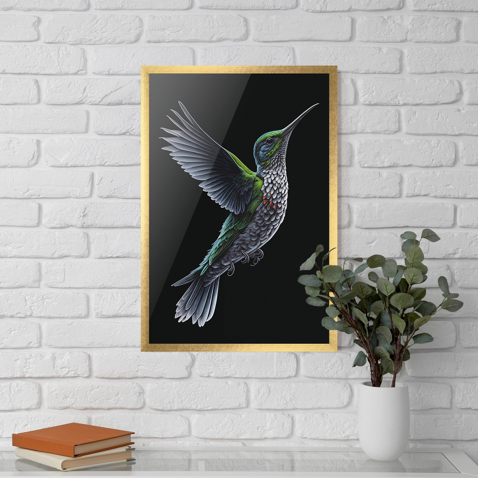 Green Hummingbird mockup 5