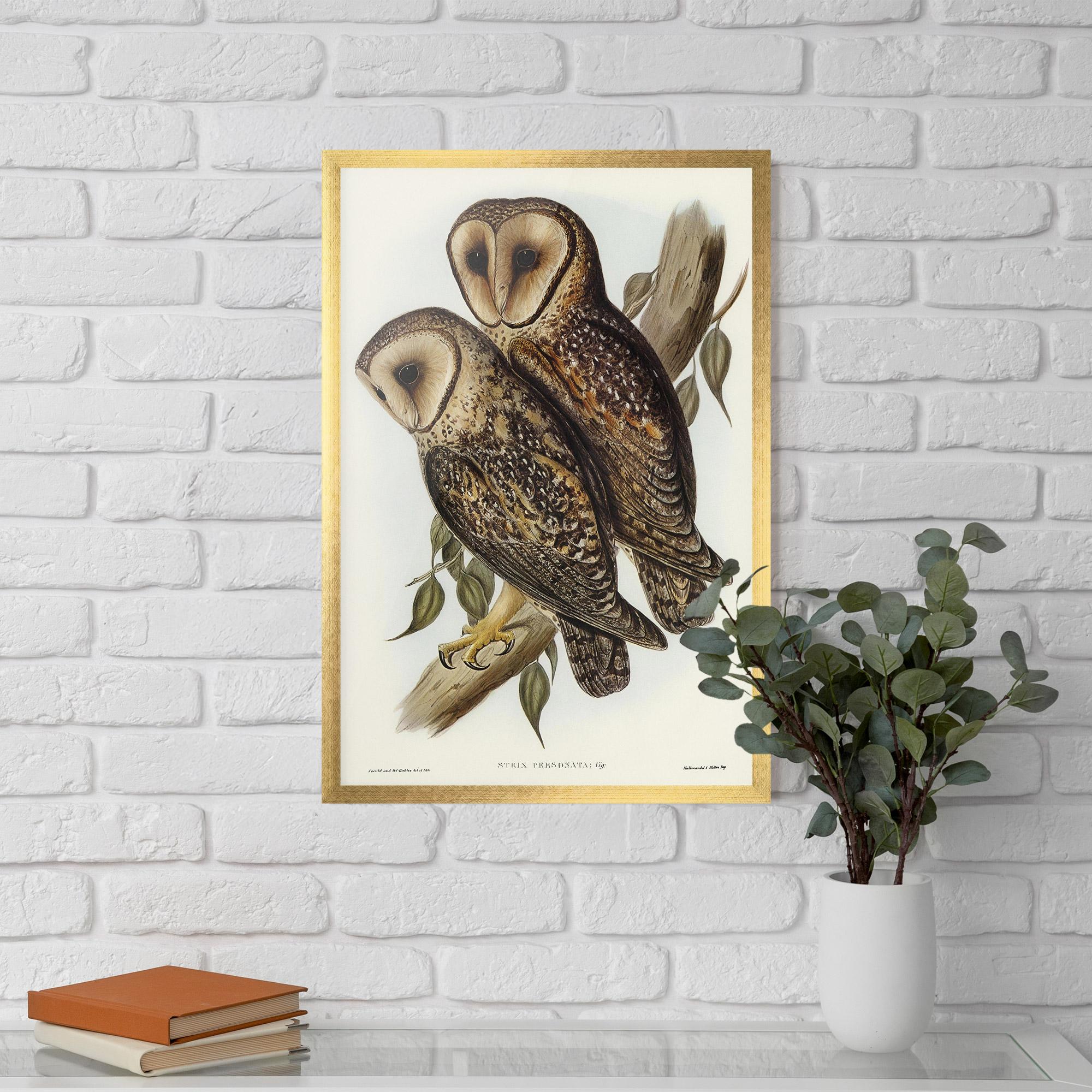 Poster Înrămat Owl Family mockup 5