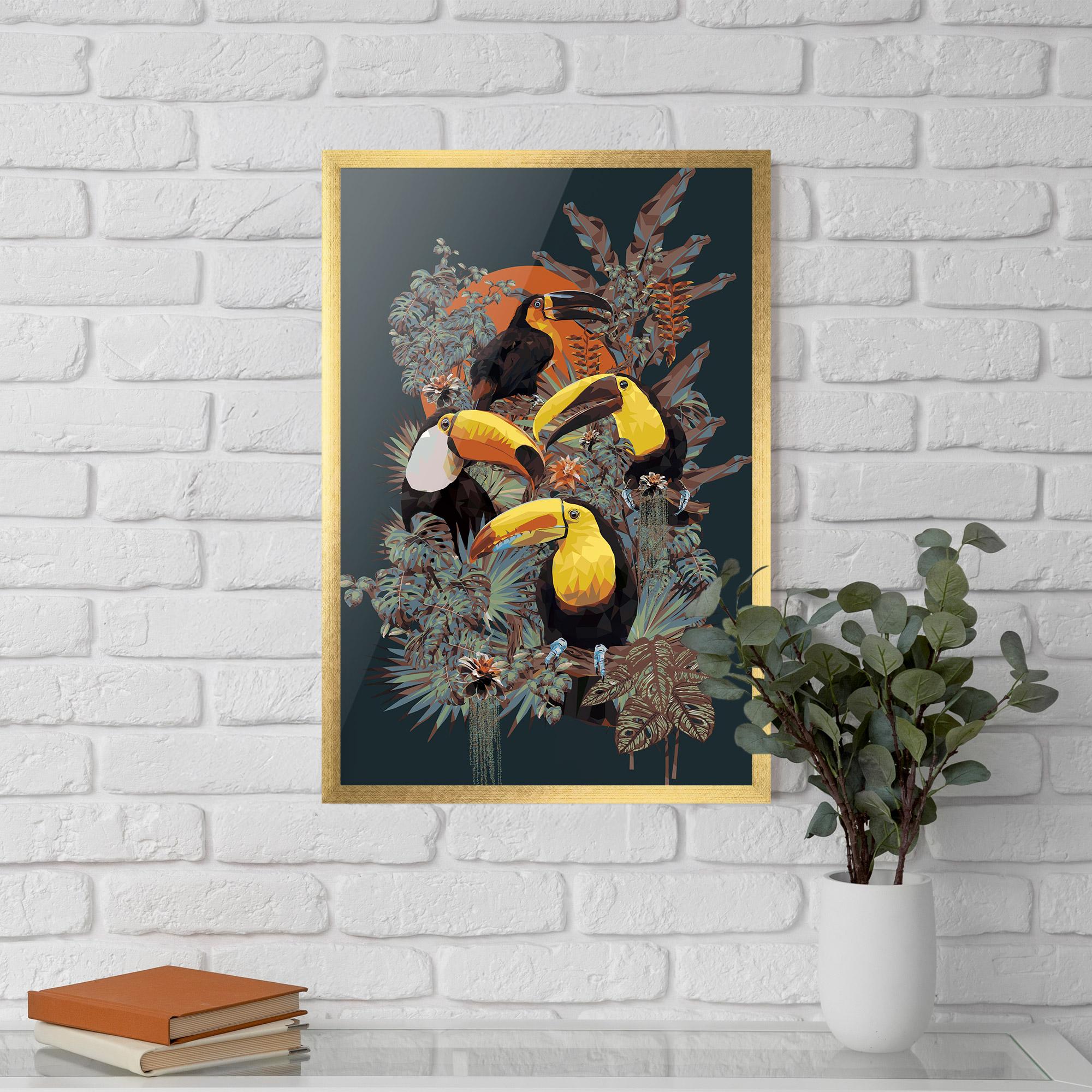 Poster Înrămat Toucan Birds mockup 5