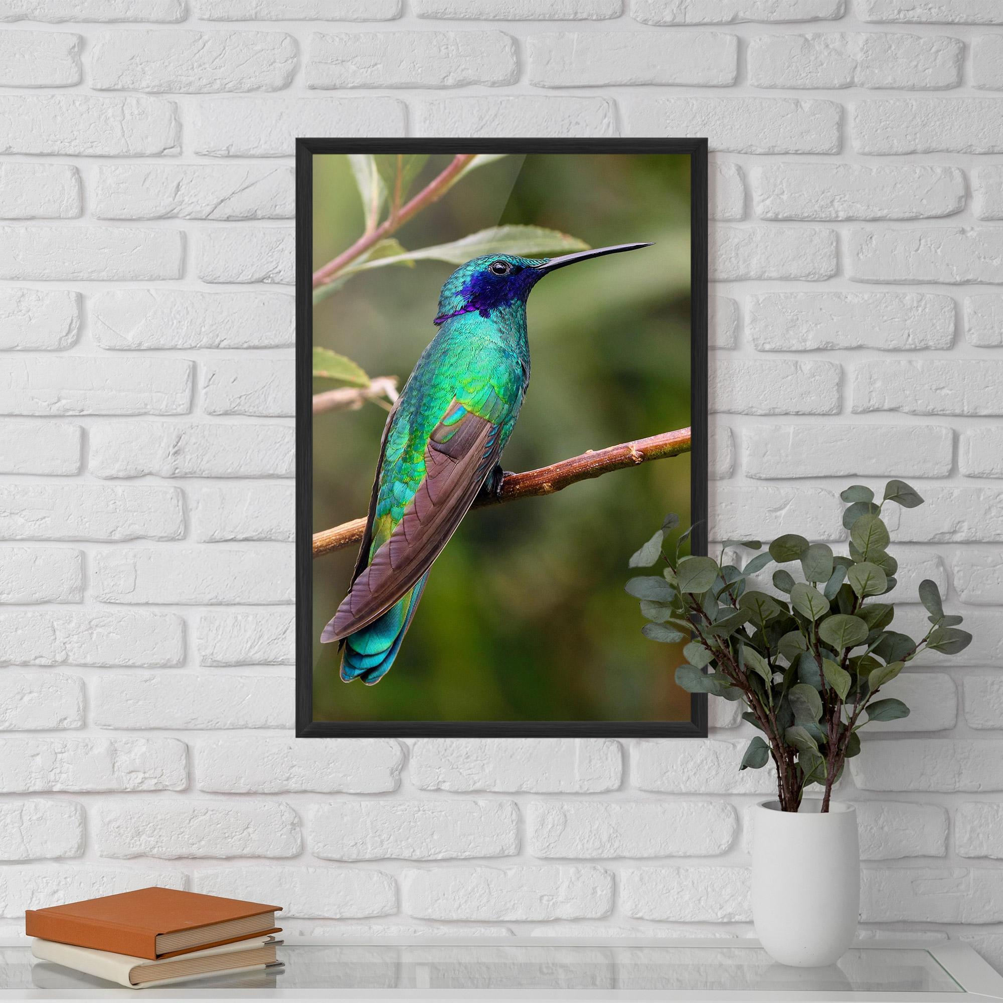 Poster Înrămat Green Bird mockup 5