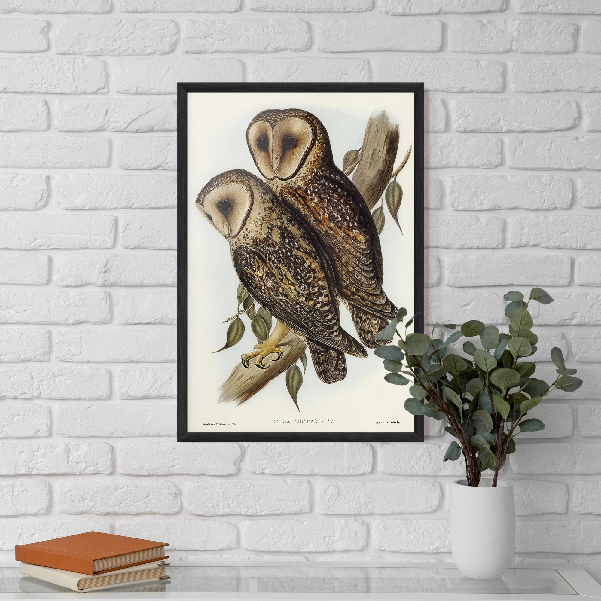 Poster Înrămat Owl Family mockup 5