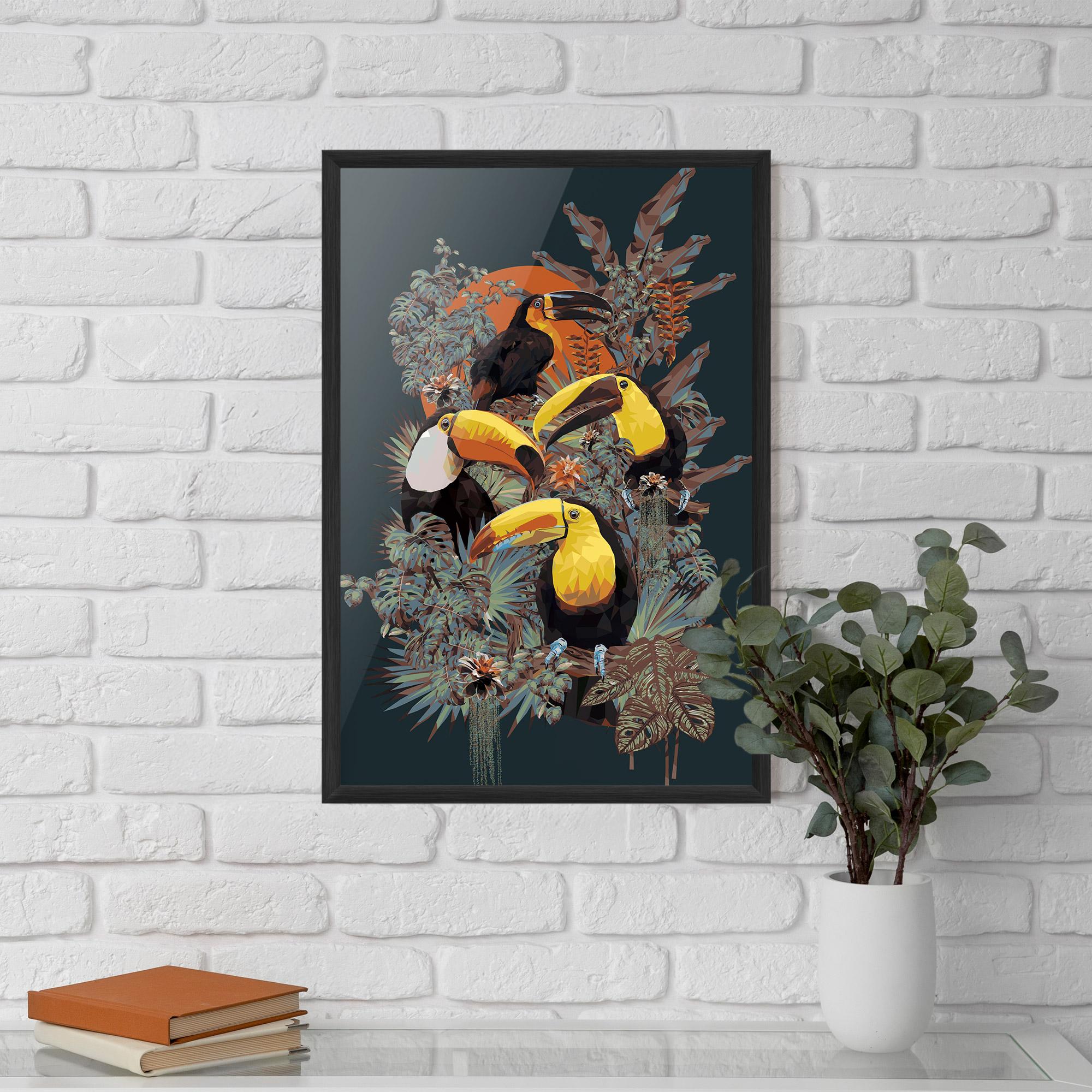 Poster Înrămat Toucan Birds mockup 5