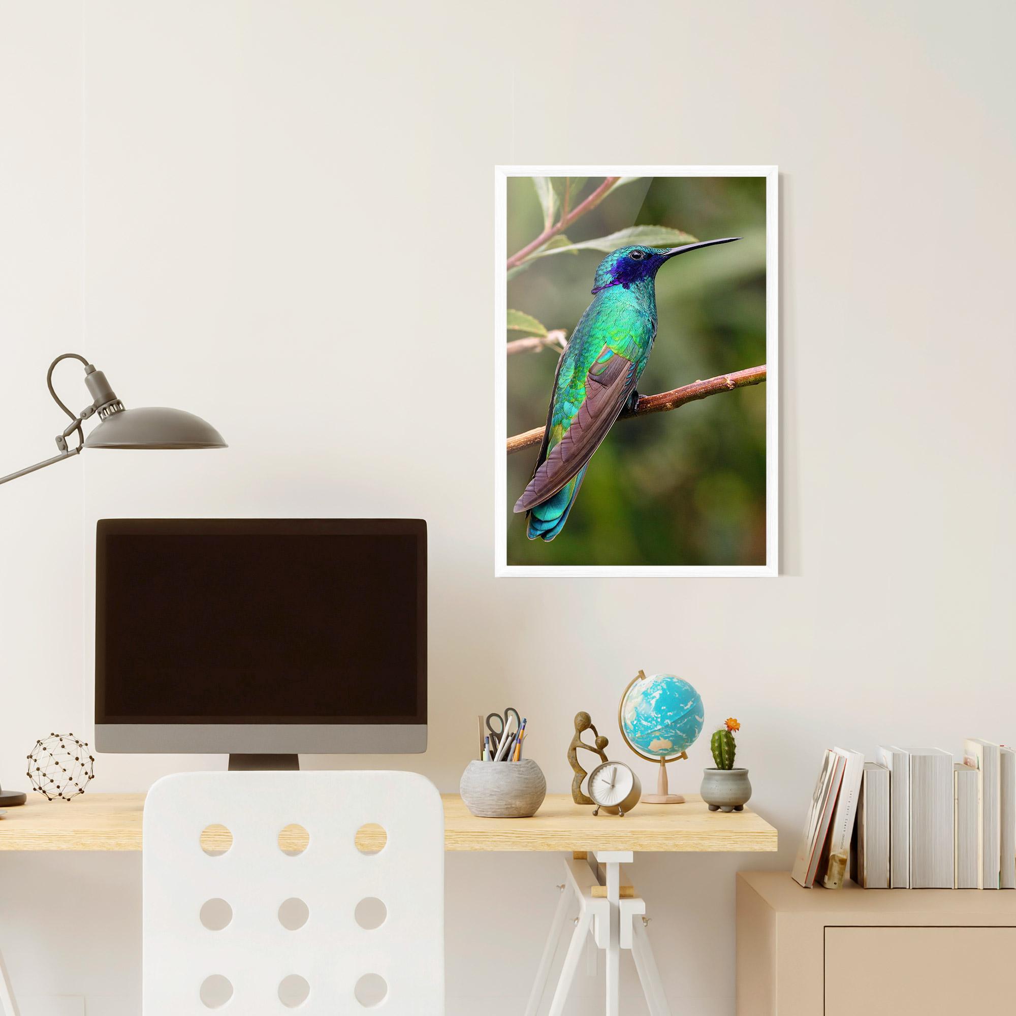 Poster Înrămat Green Bird mockup 6