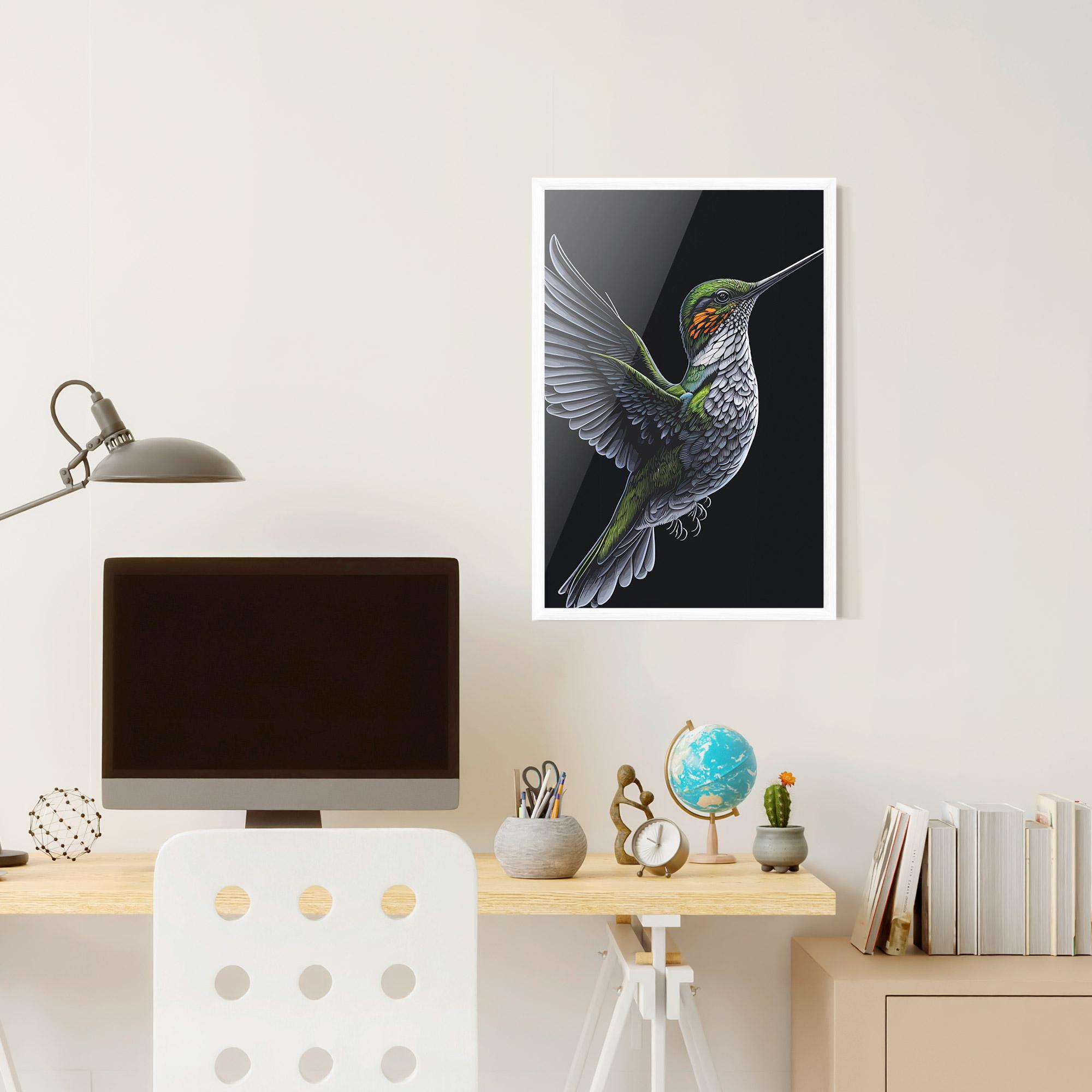 Poster Înrămat Hummingbird mockup 6