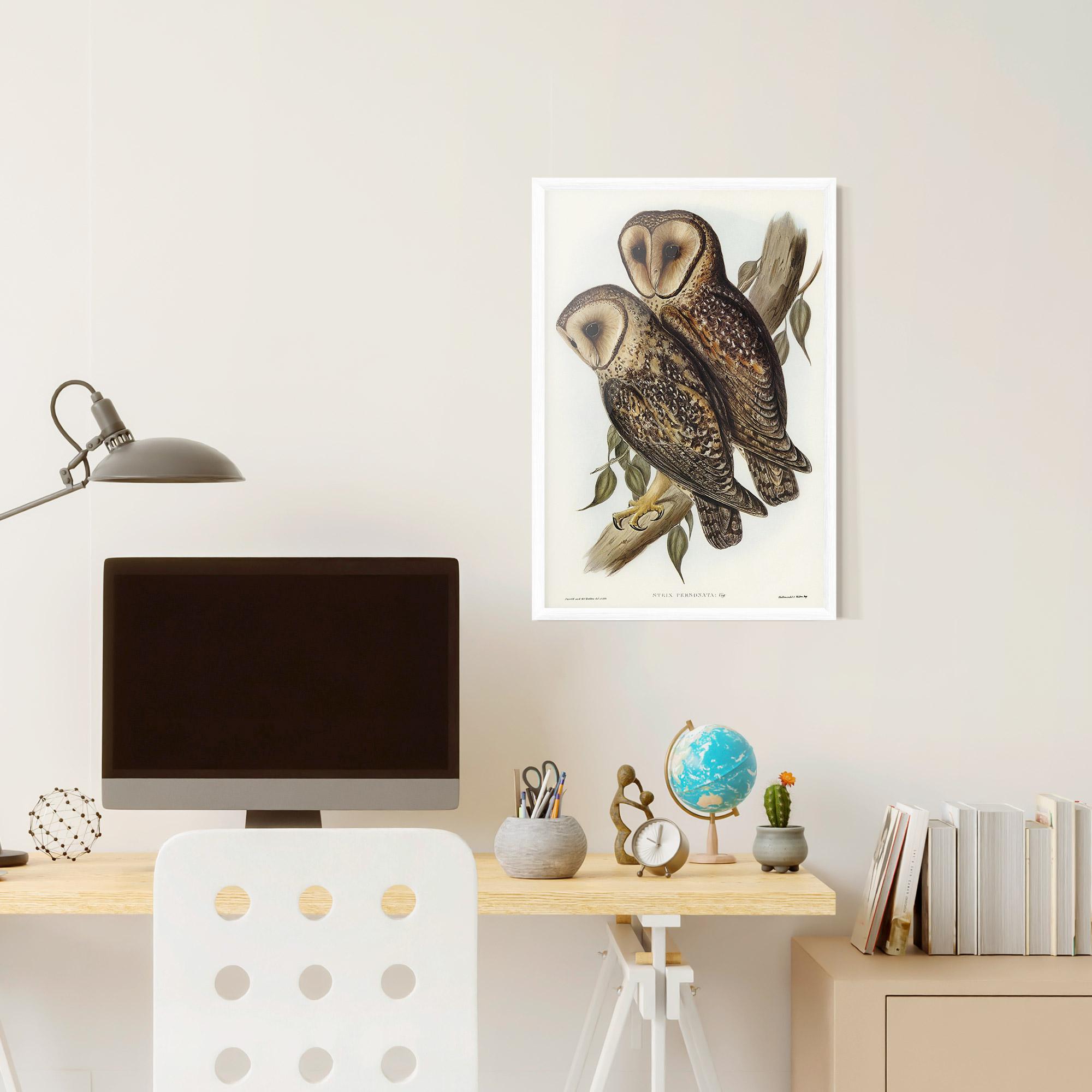 Poster Înrămat Owl Family mockup 6