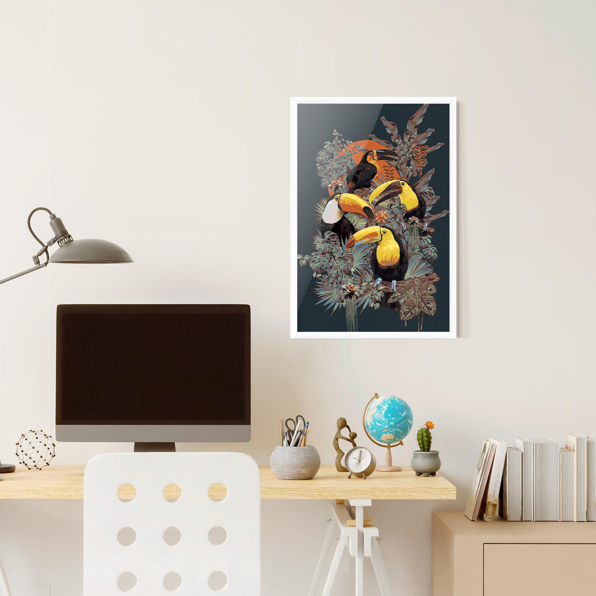 Poster Înrămat Toucan Birds mockup 6