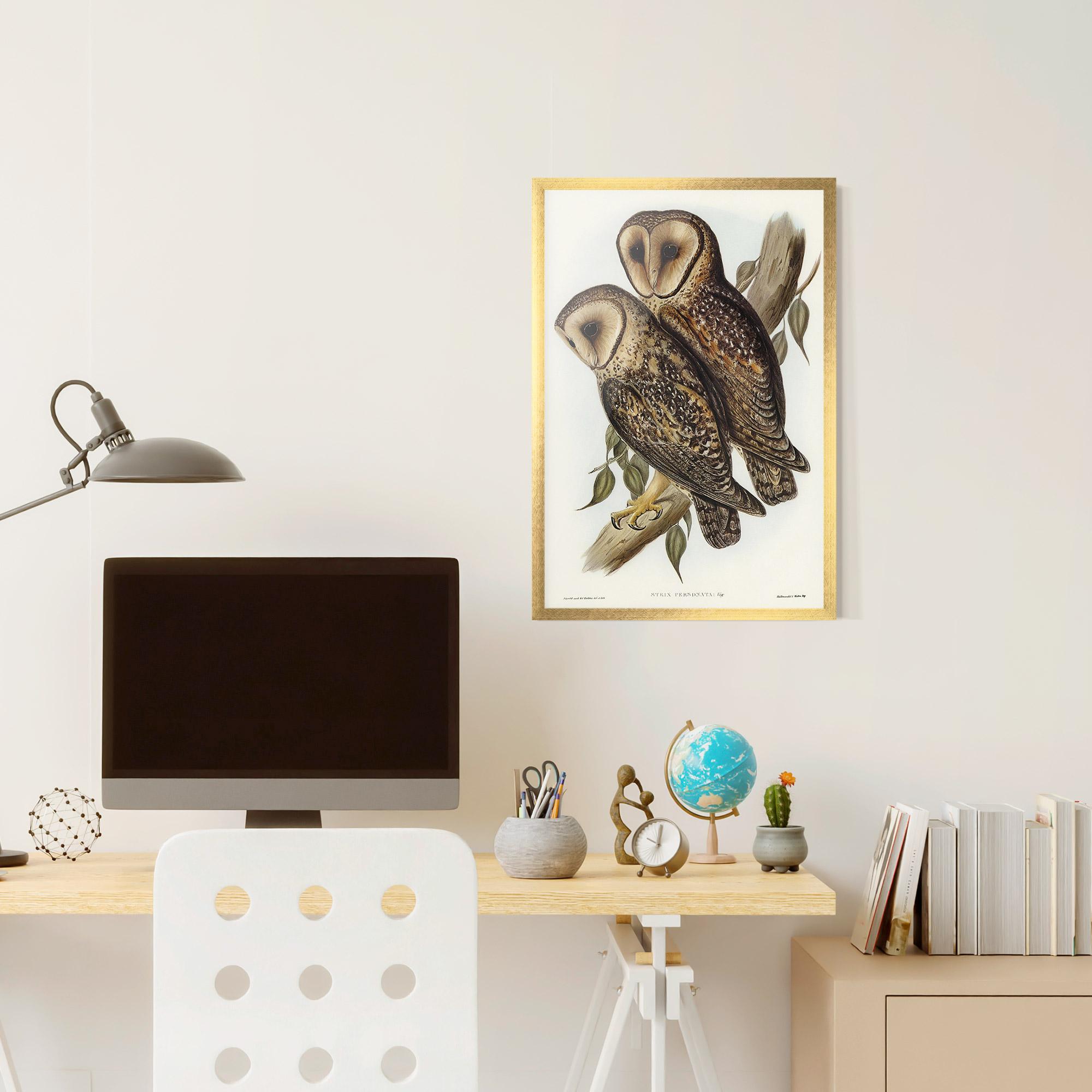 Poster Înrămat Owl Family mockup 6