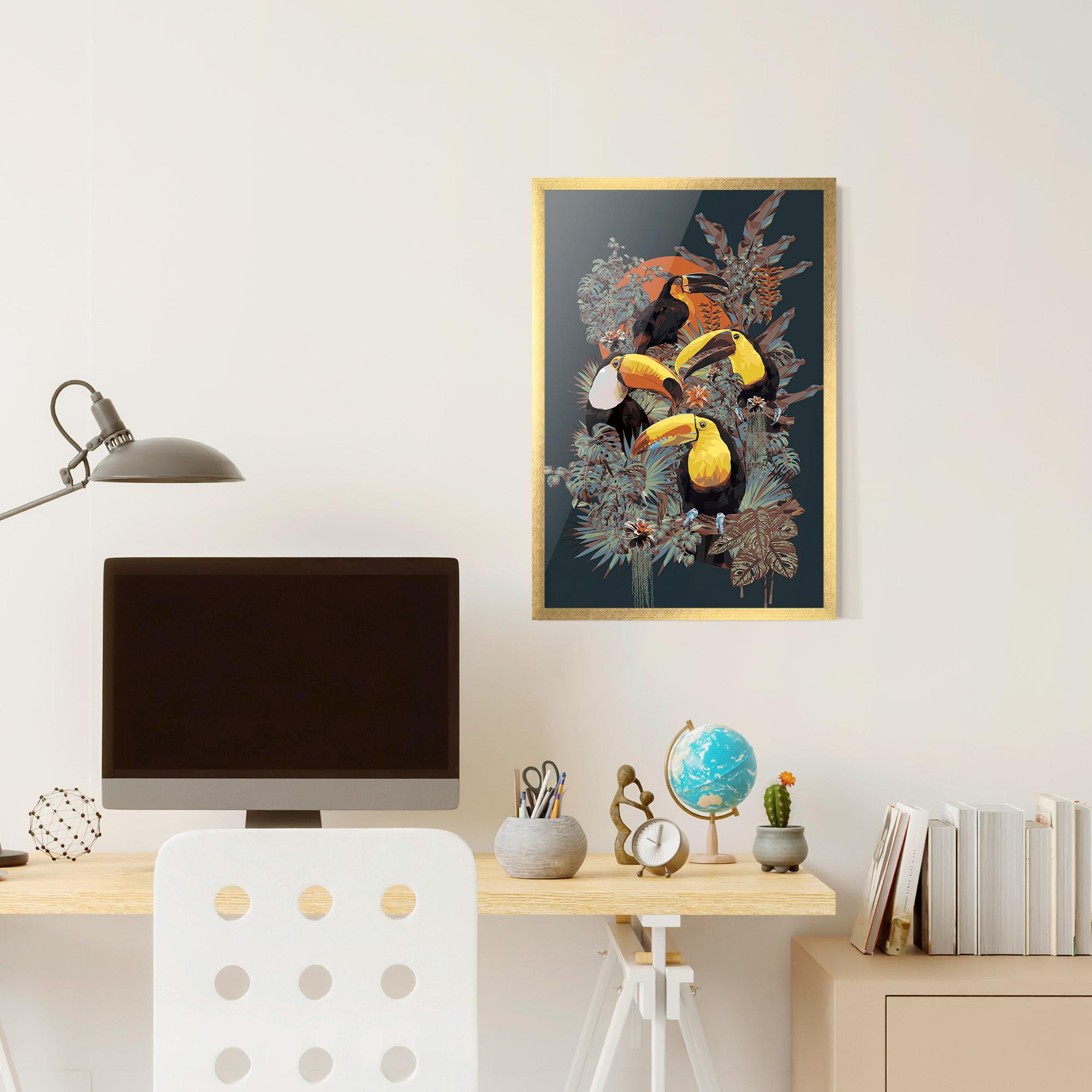 Poster Înrămat Toucan Birds mockup 6