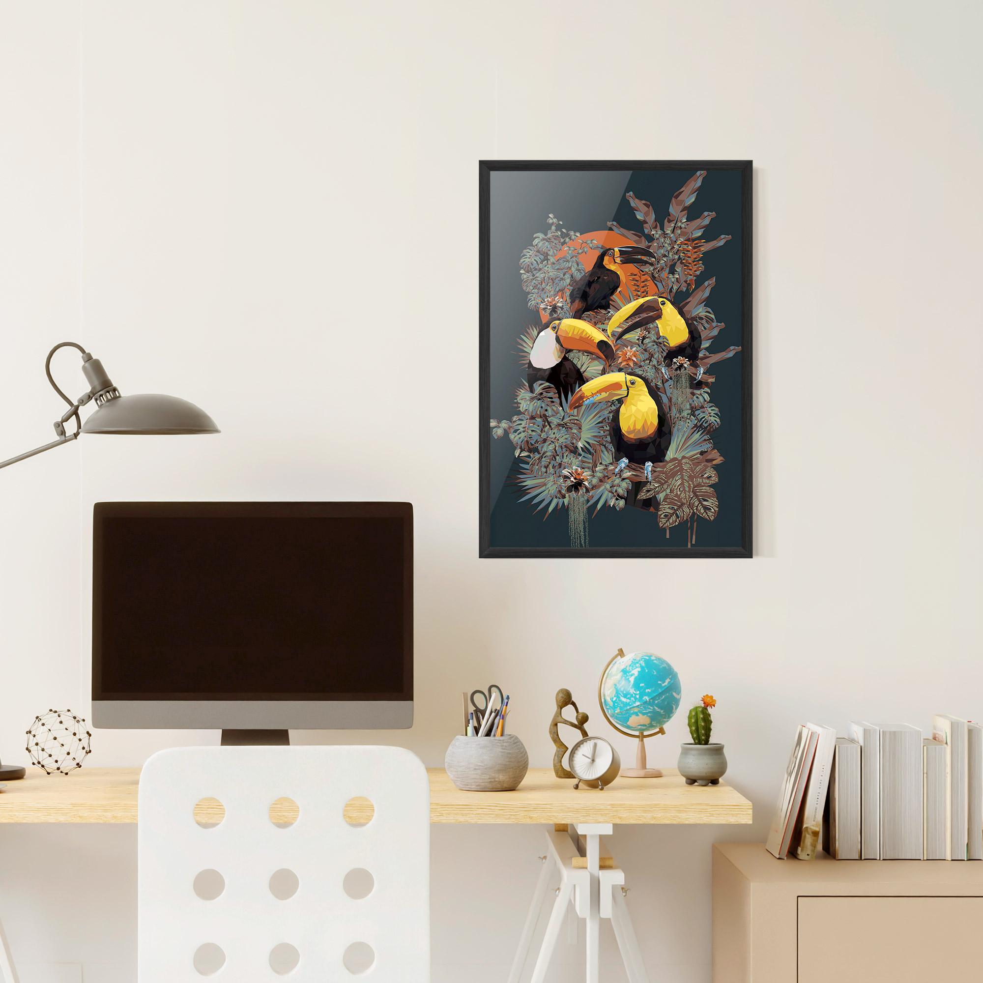 Poster Înrămat Toucan Birds mockup 6