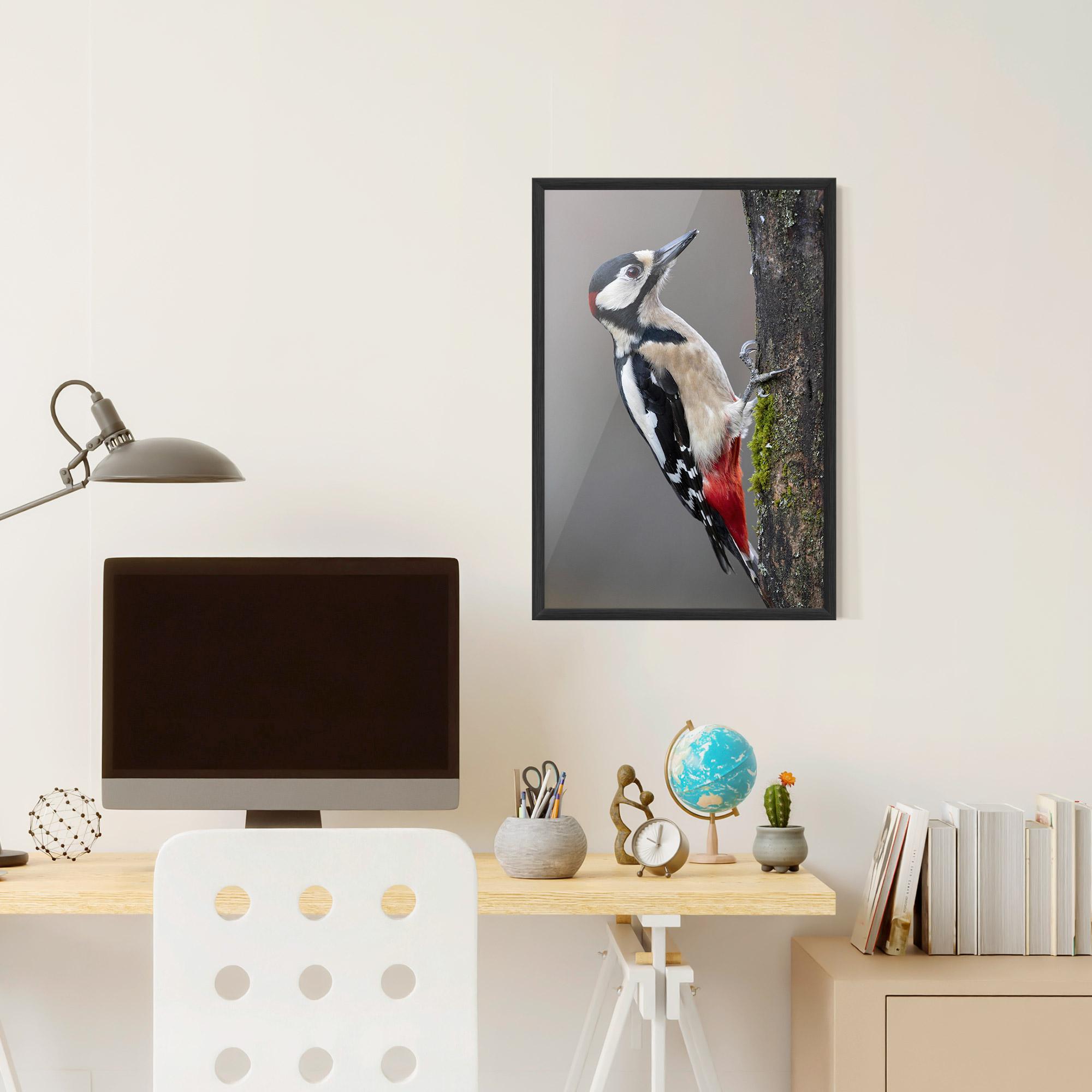Poster Înrămat Woodpecker mockup 6