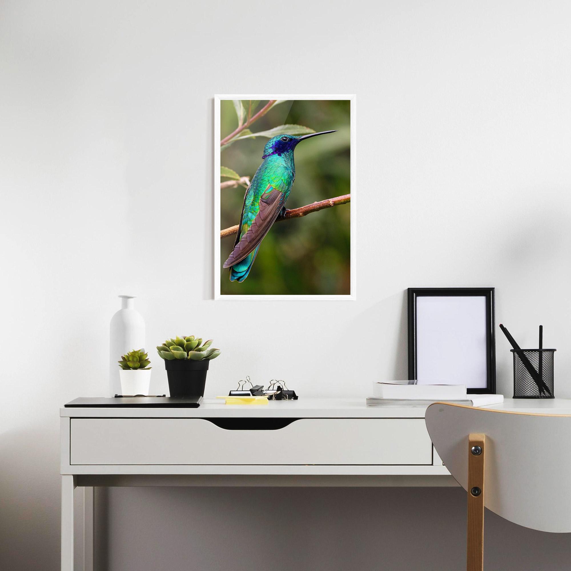 Poster Înrămat Green Bird mockup 7