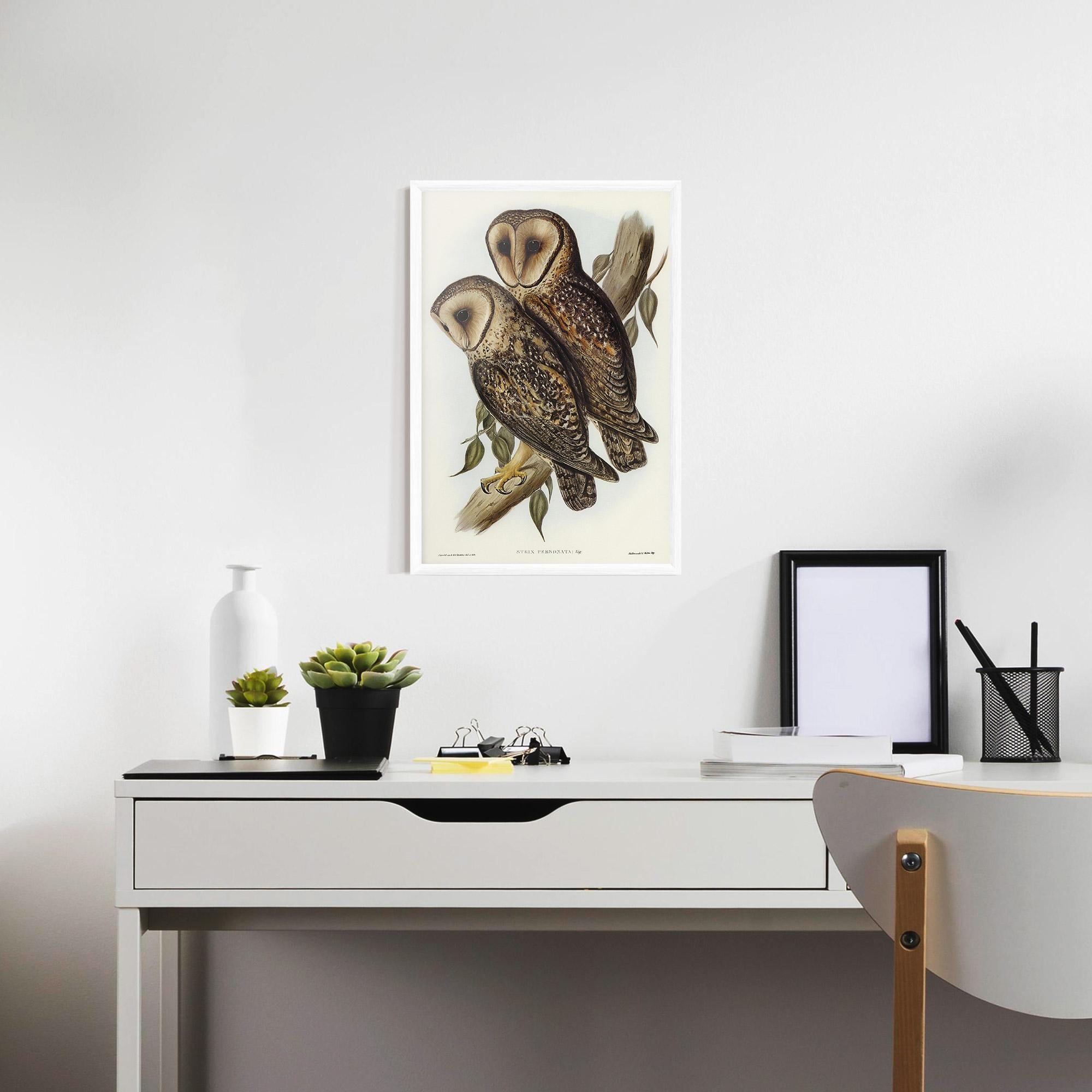 Poster Înrămat Owl Family mockup 7