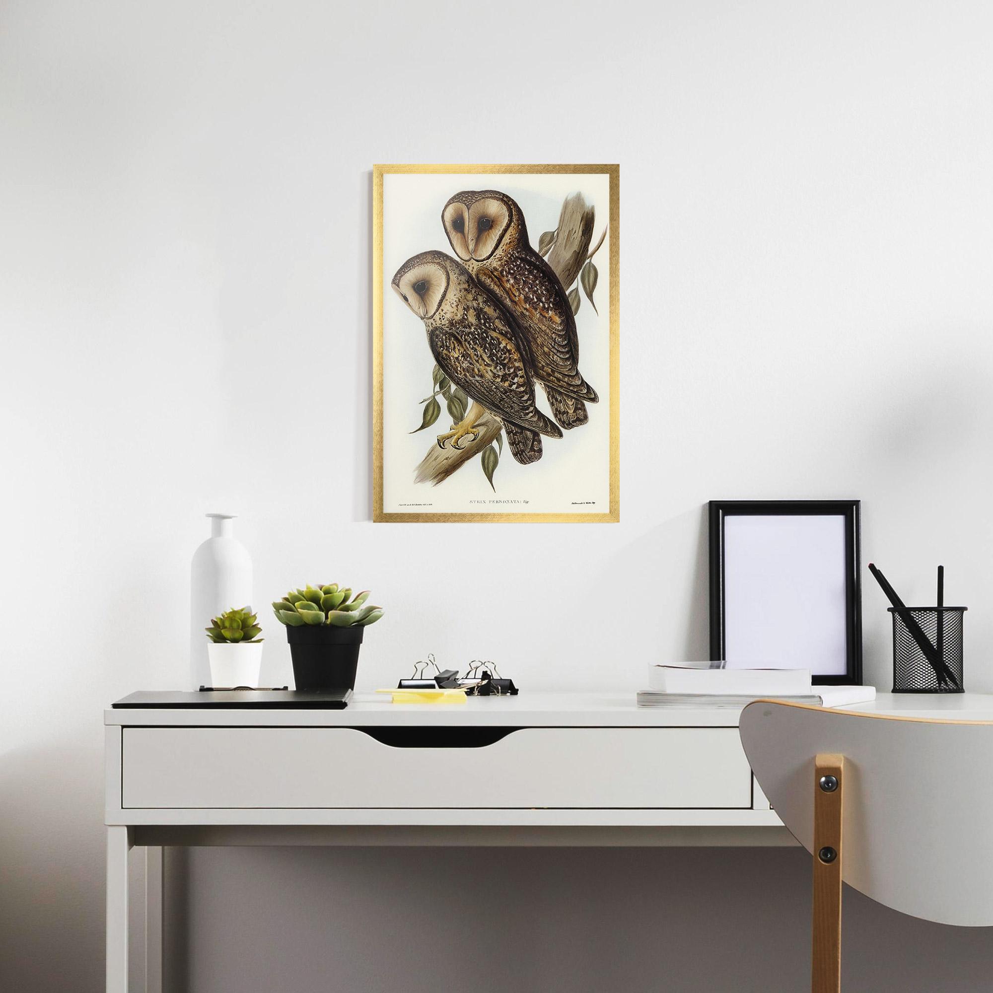 Poster Înrămat Owl Family mockup 7
