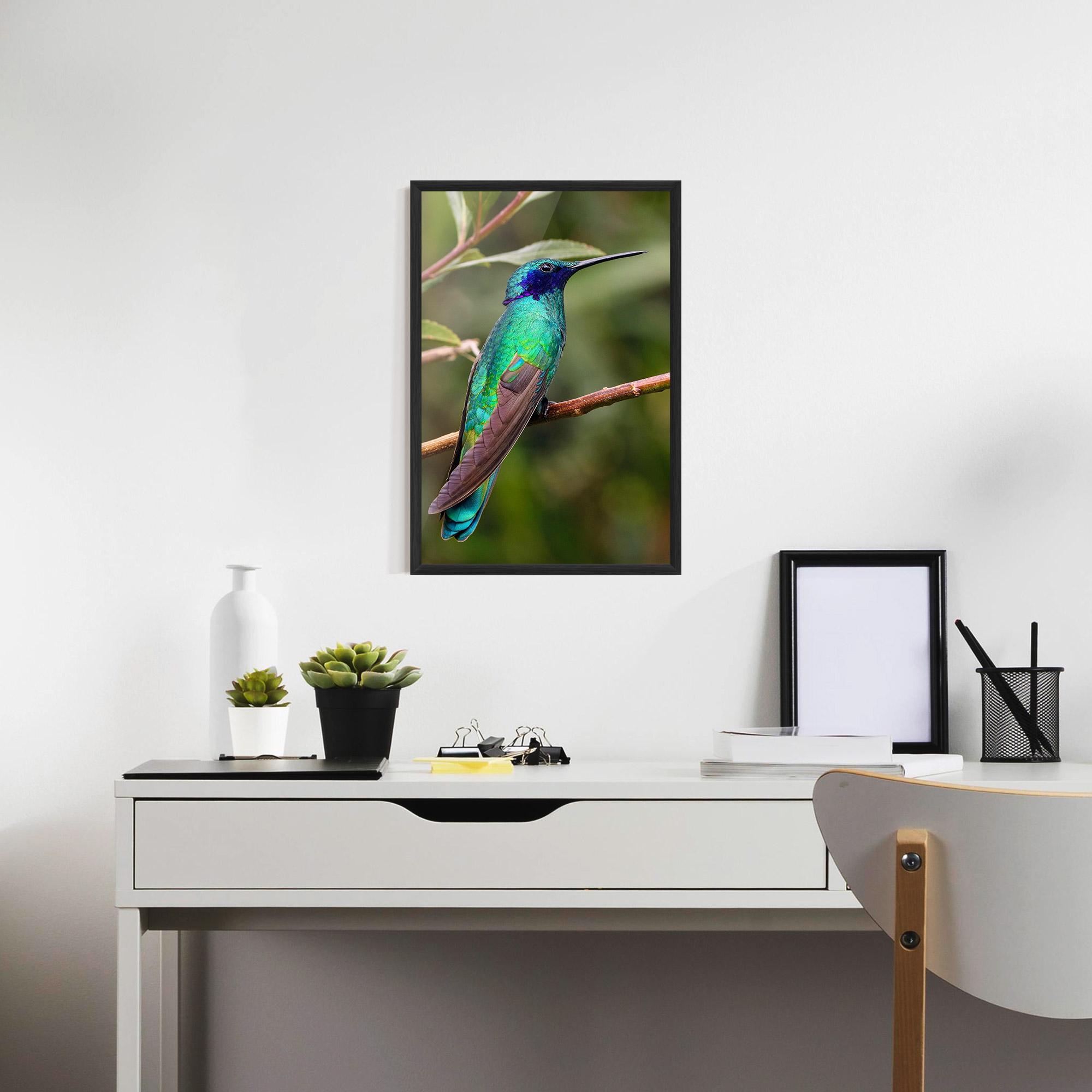 Poster Înrămat Green Bird mockup 7