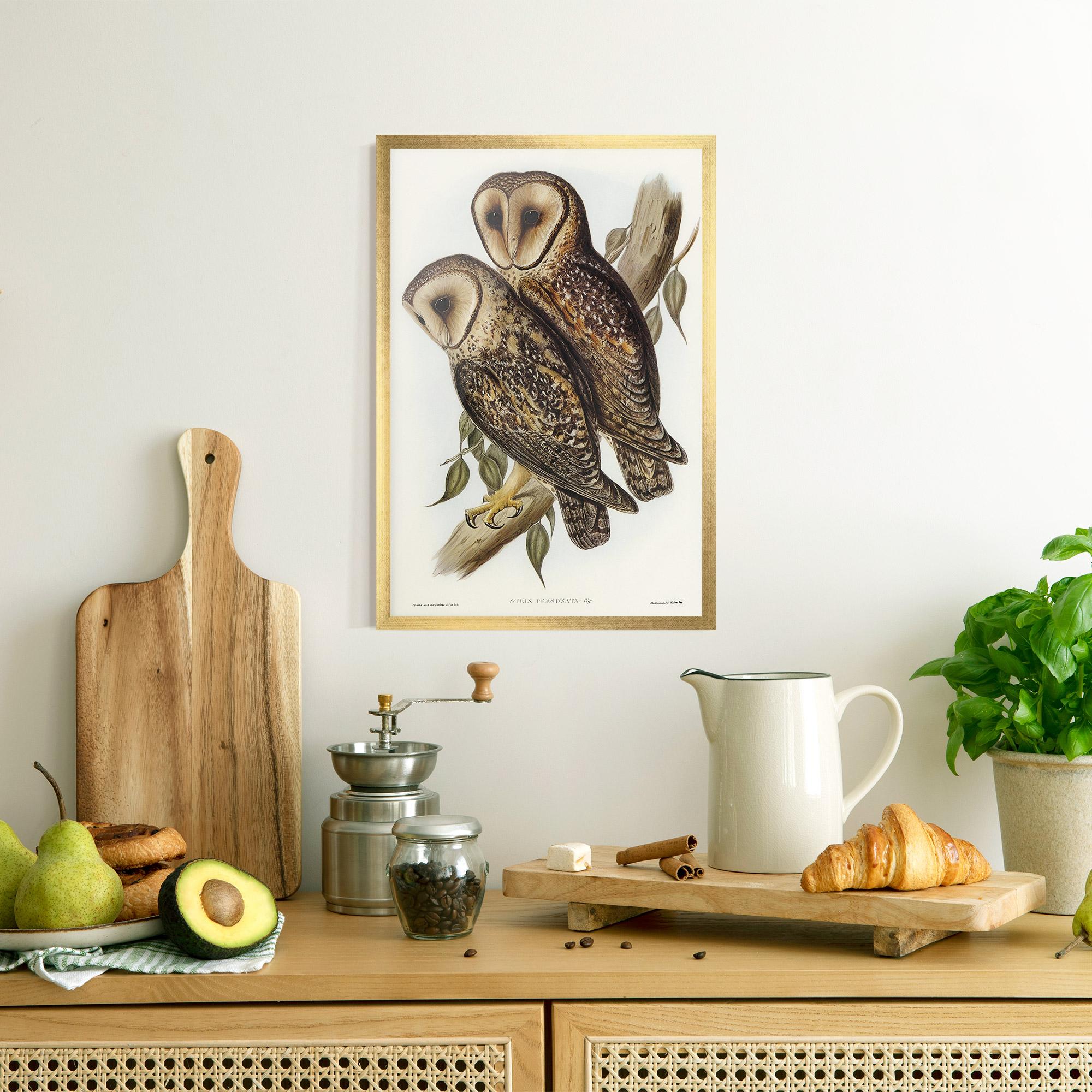 Poster Înrămat Owl Family mockup 8