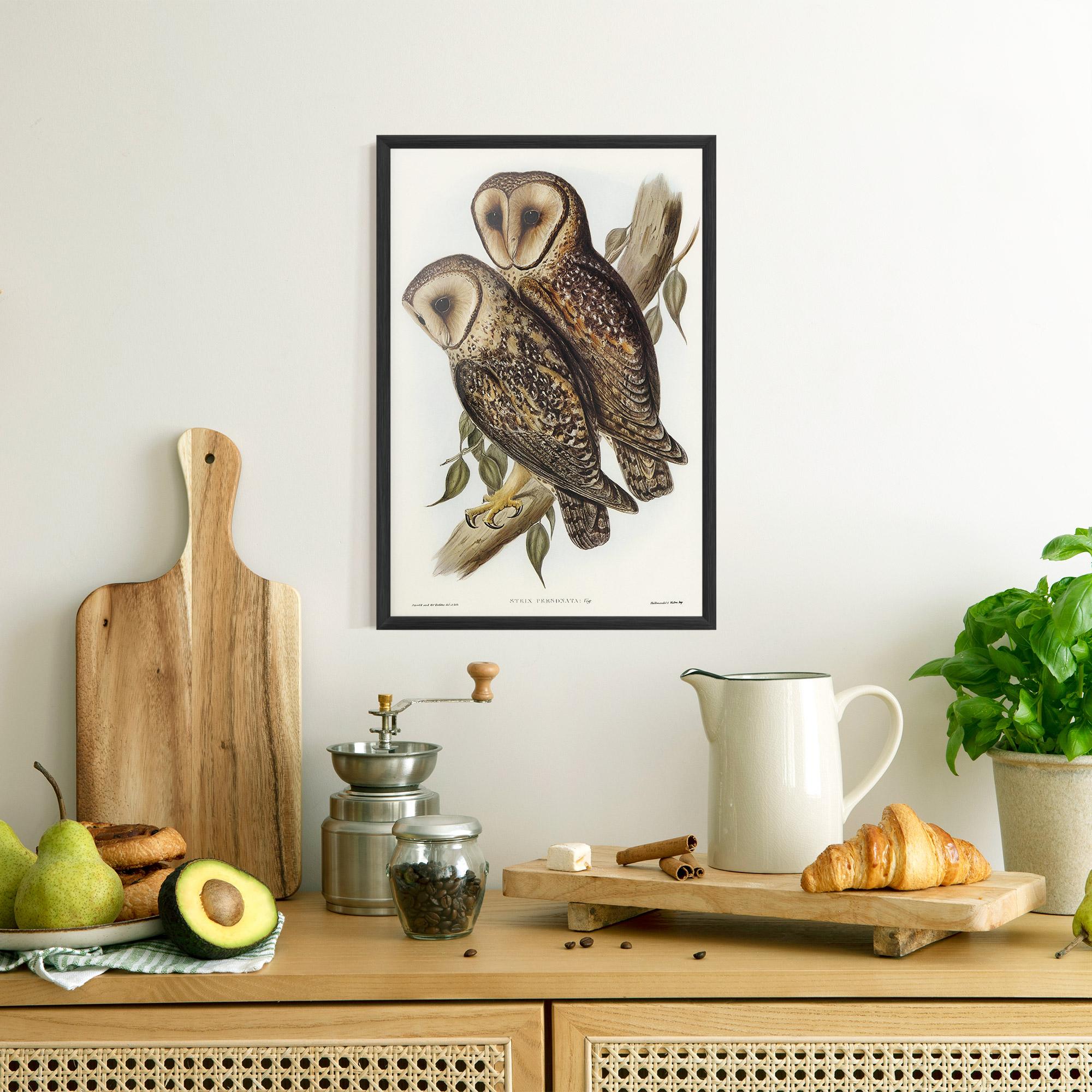 Poster Înrămat Owl Family mockup 8
