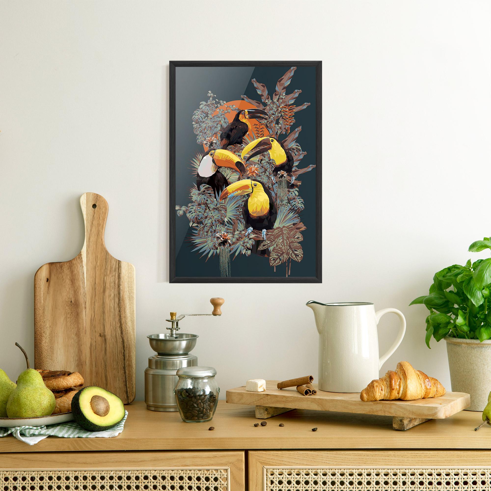 Poster Înrămat Toucan Birds mockup 8