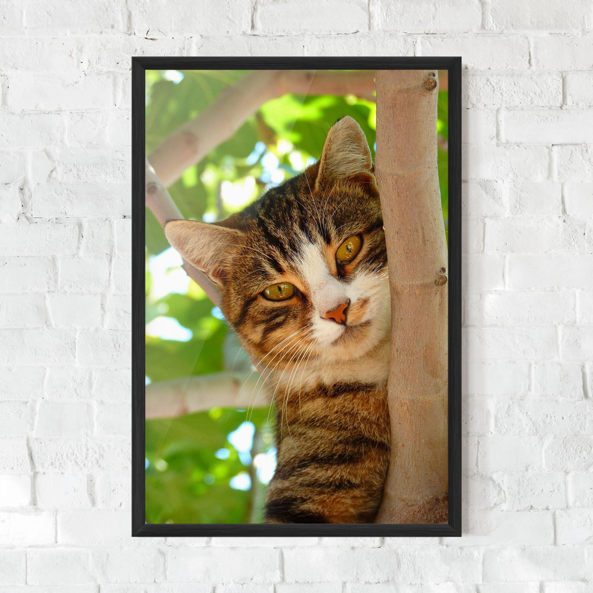 Poster Înrămat Tree Cat mockup 0