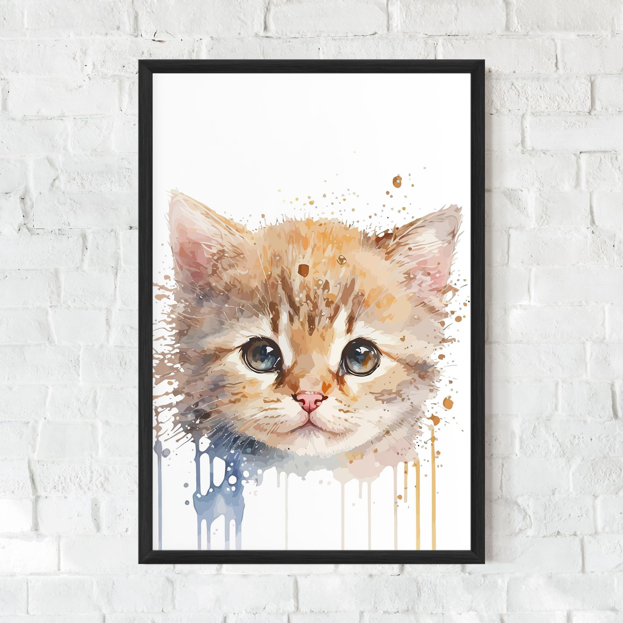 Watercolor Animal Cat mockup 0