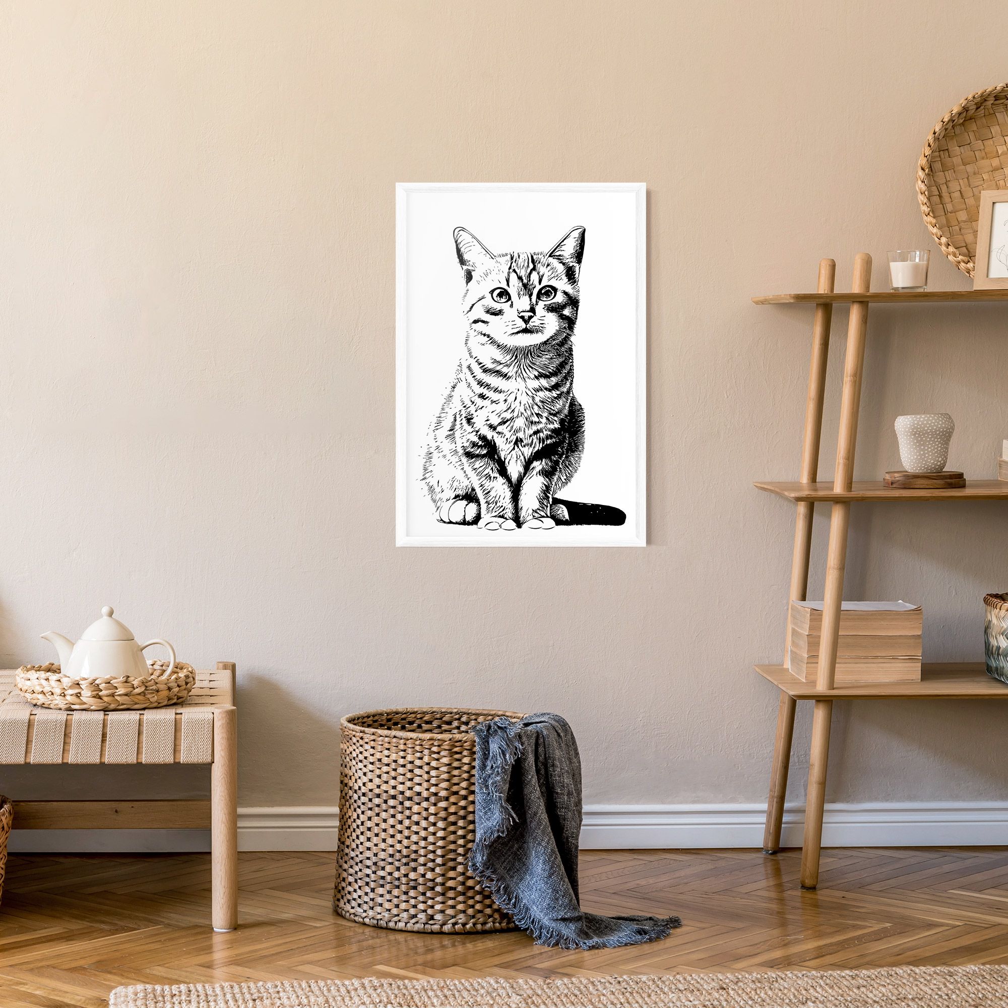 Hand Drawn Cat mockup 9