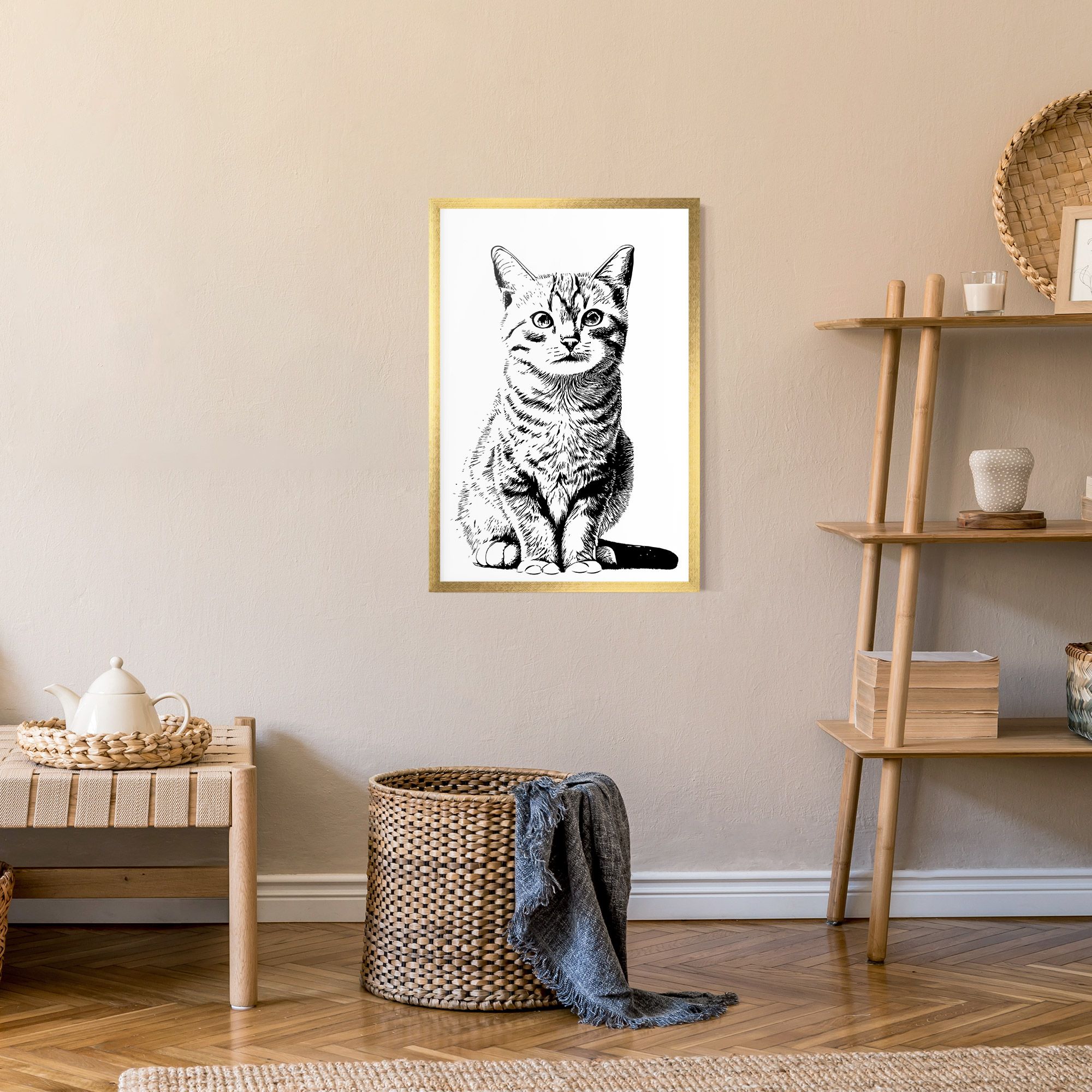 Hand Drawn Cat mockup 9