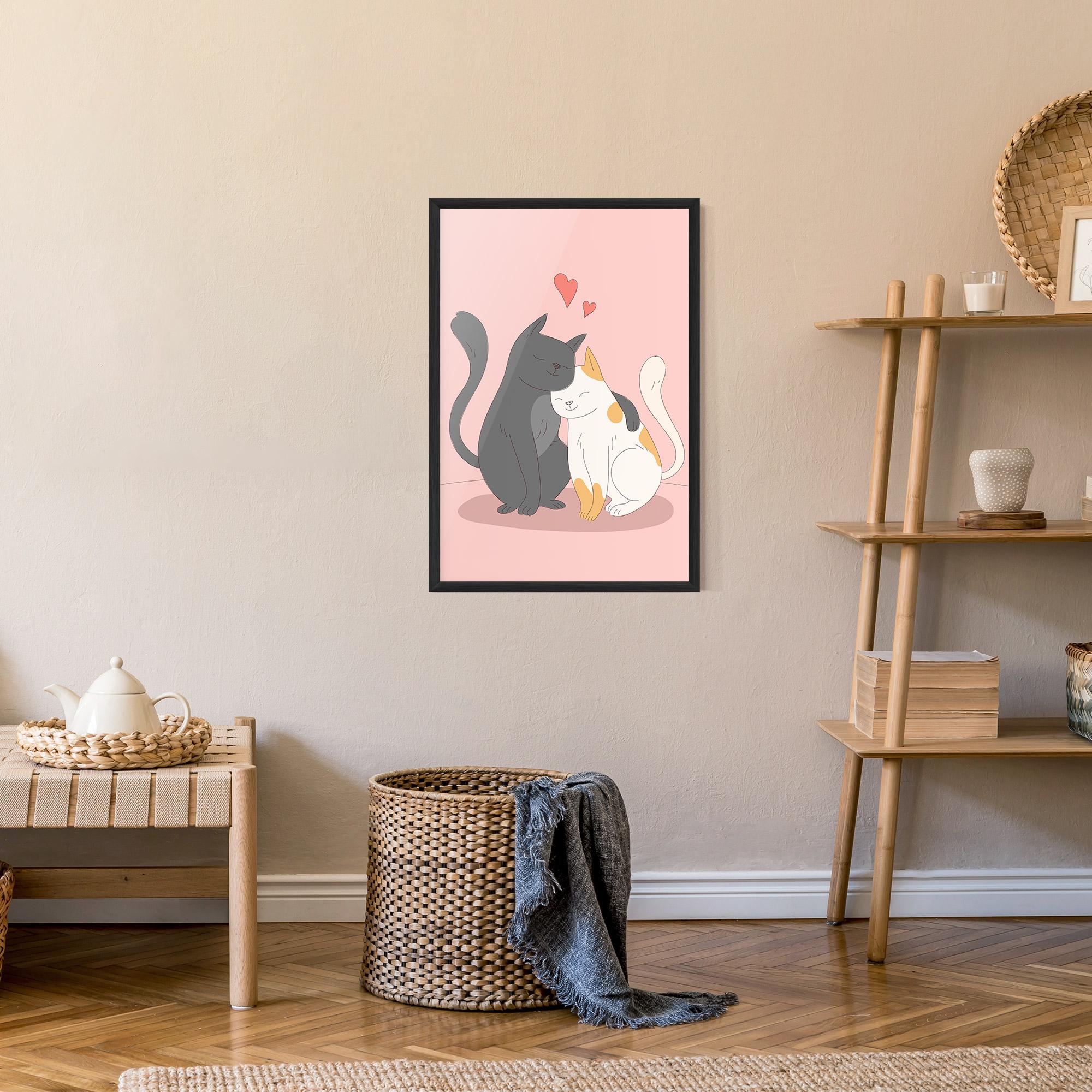 Poster Înrămat Lover Cats mockup 9