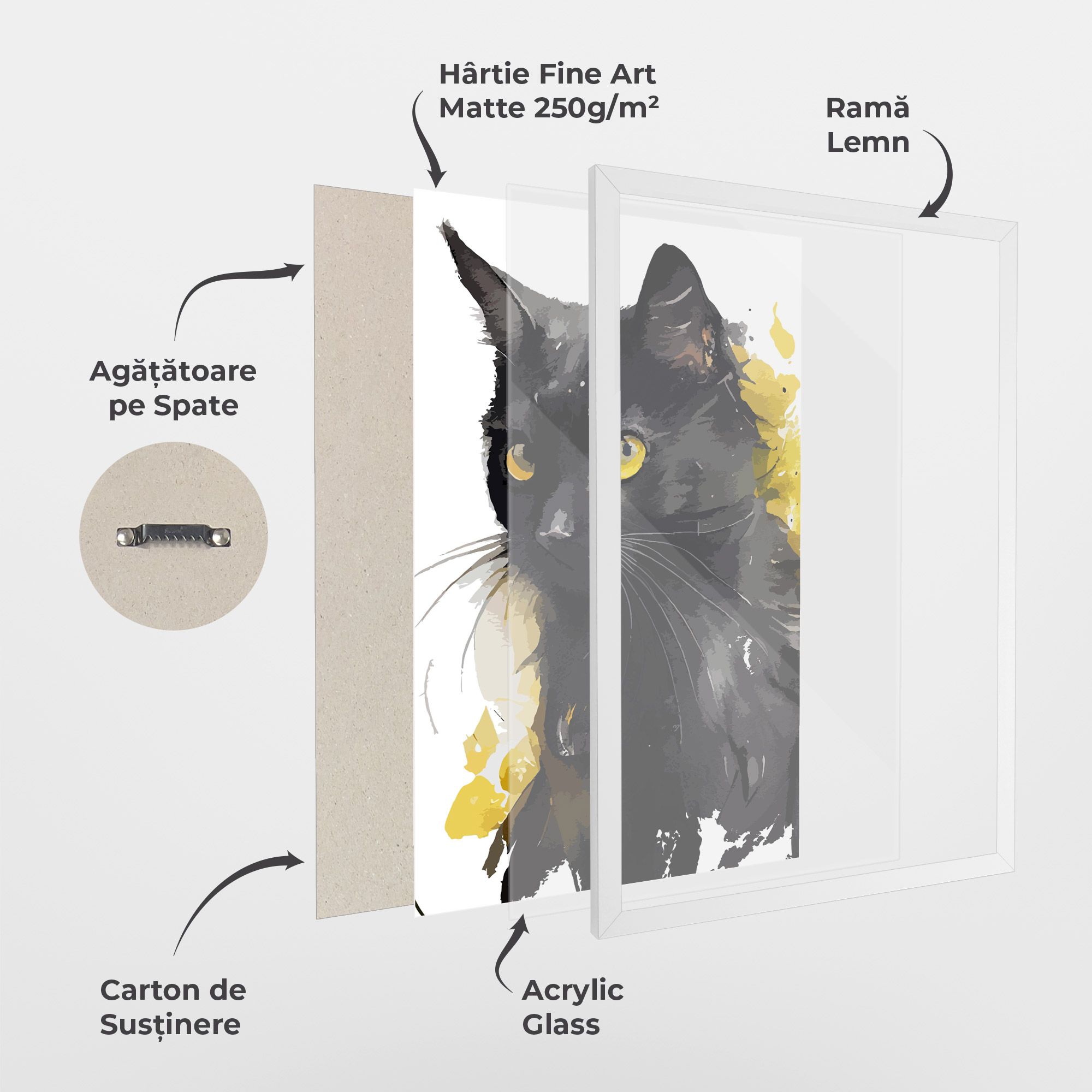 Beautiful Black Cat mockup 1