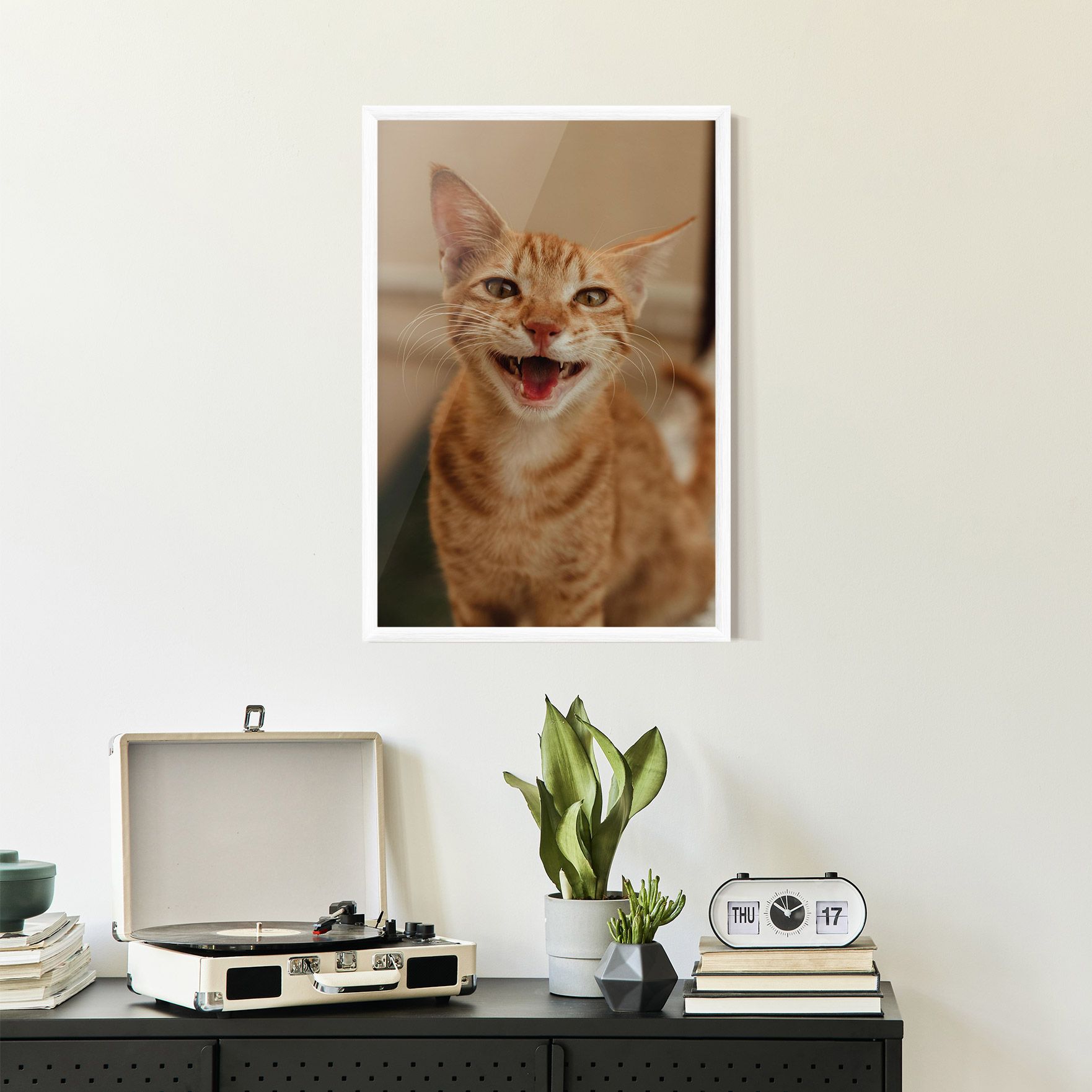 Orange Cat Smiling mockup 2