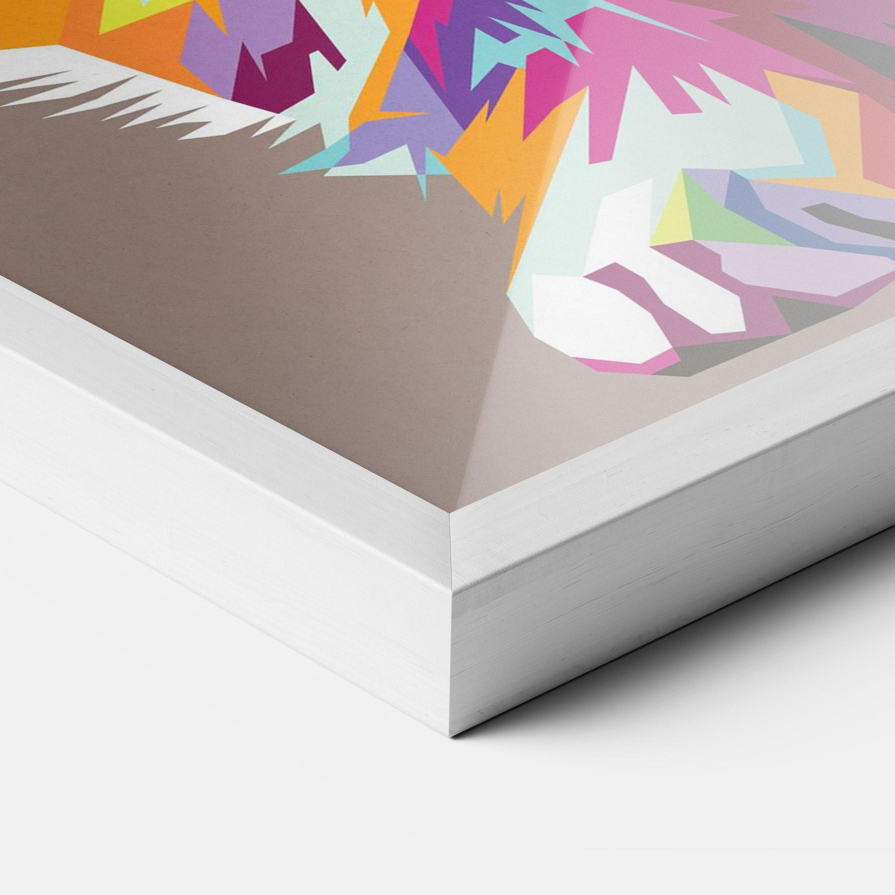 Poster Înrămat Colorful Cat mockup 3