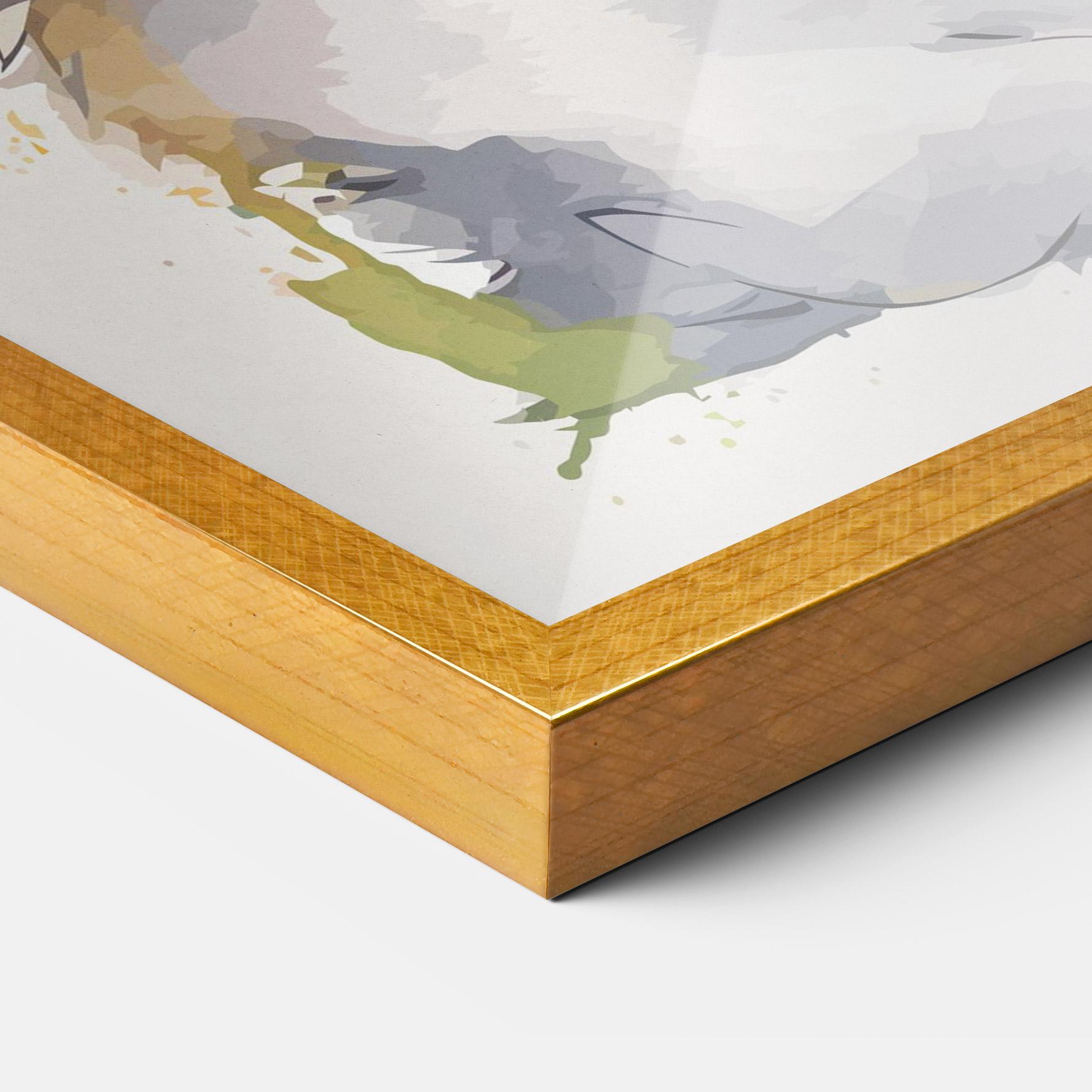 Poster Înrămat Adorable Grey Cat mockup 3