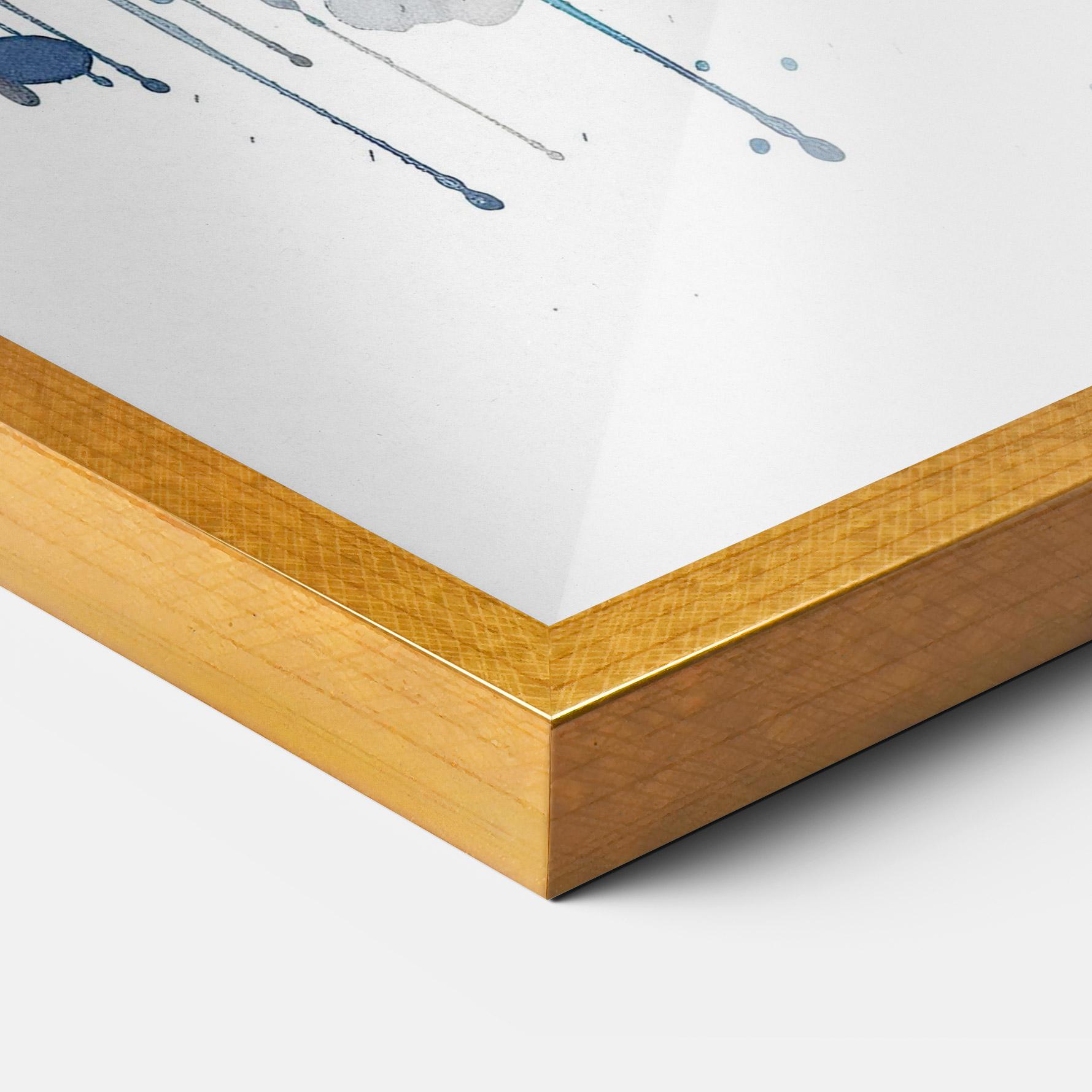 Poster Înrămat Orange Blue Eyes Cat mockup 3