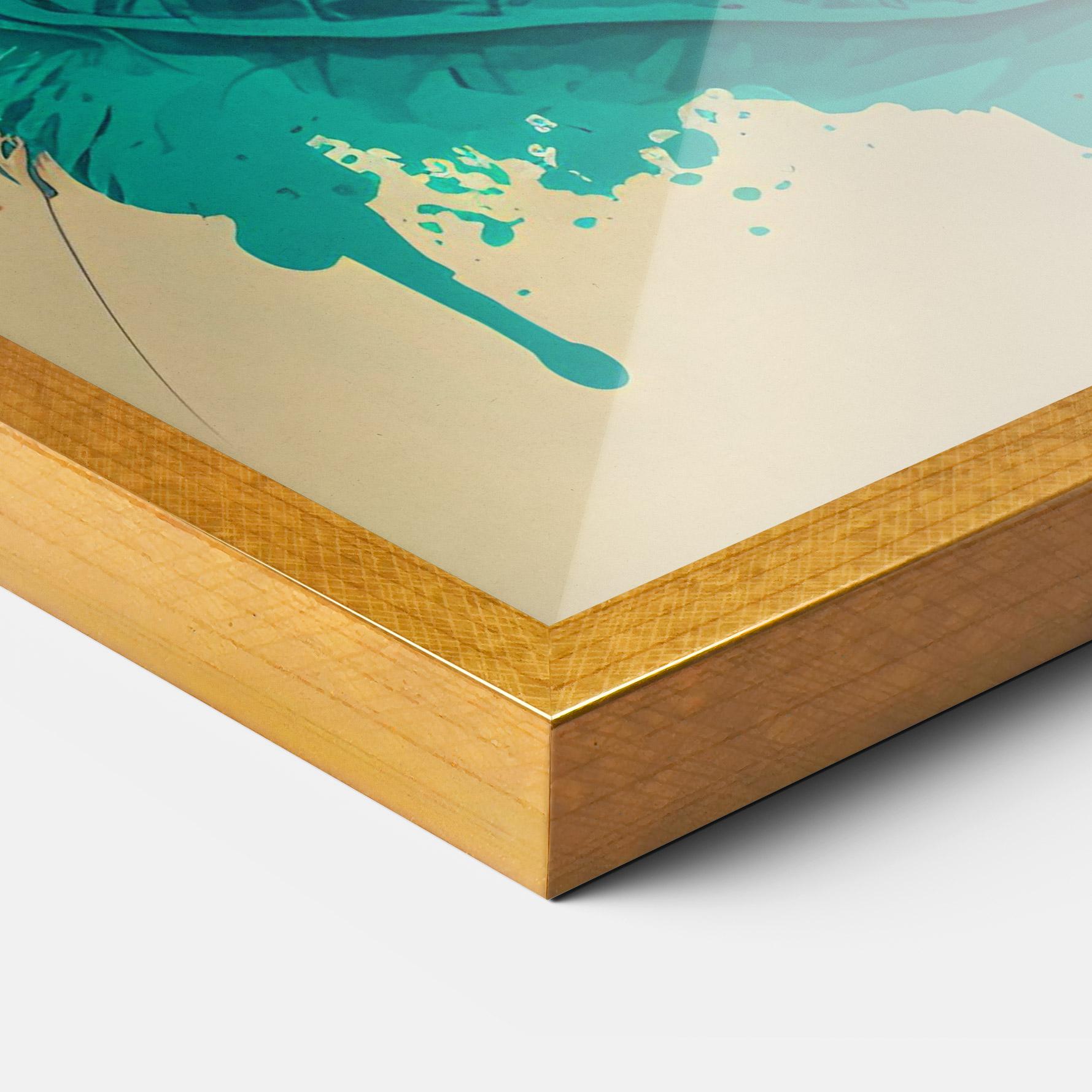 Poster Înrămat Red Glasses Cat mockup 3