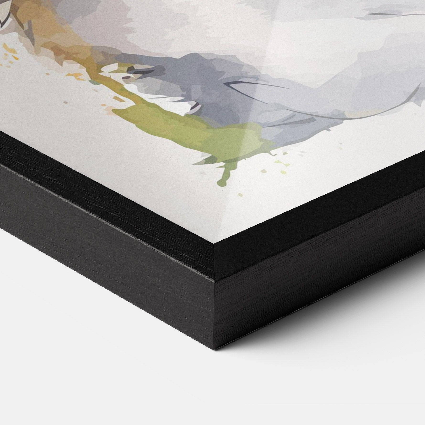 Adorable Grey Cat mockup 3