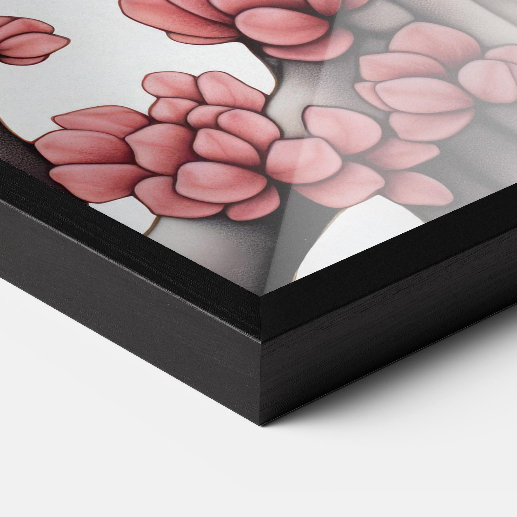 Poster Înrămat Blue Eyes Cat Drawing mockup 3