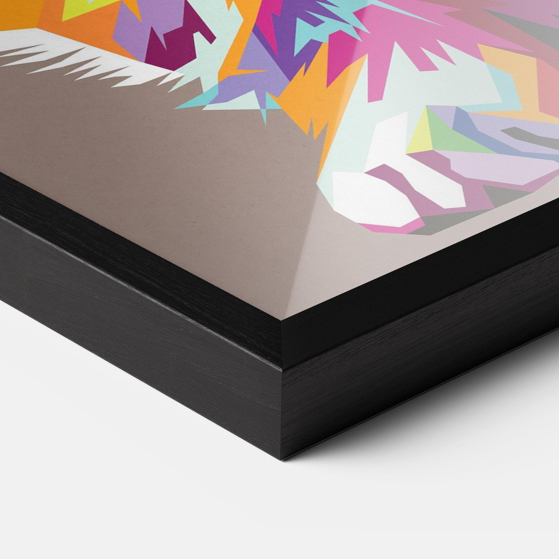 Poster Înrămat Colorful Cat mockup 3