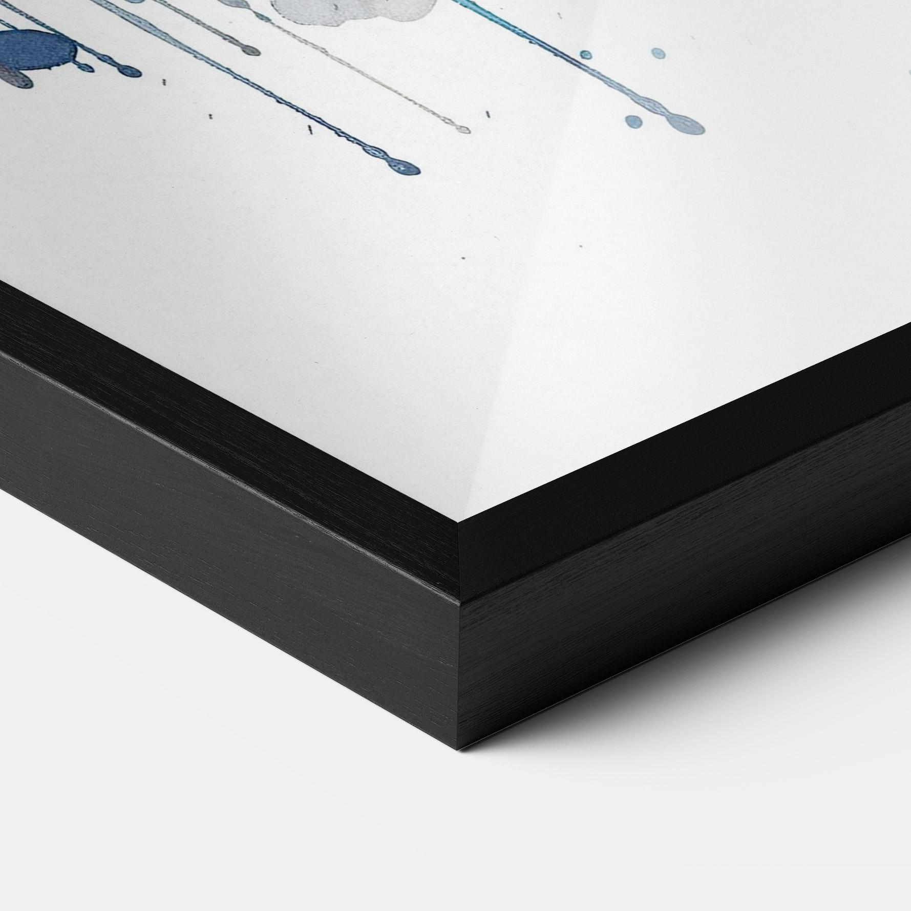 Poster Înrămat Orange Blue Eyes Cat mockup 3