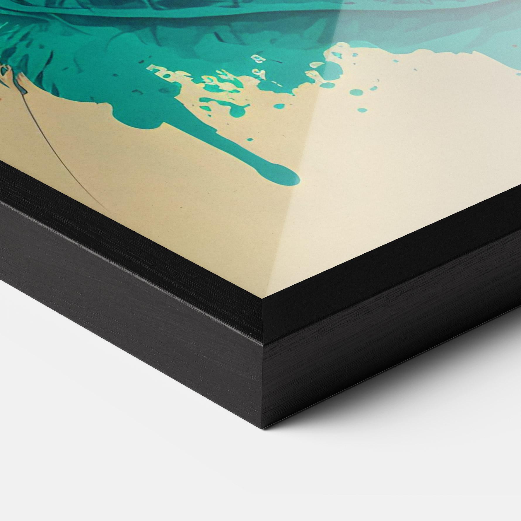 Poster Înrămat Red Glasses Cat mockup 3