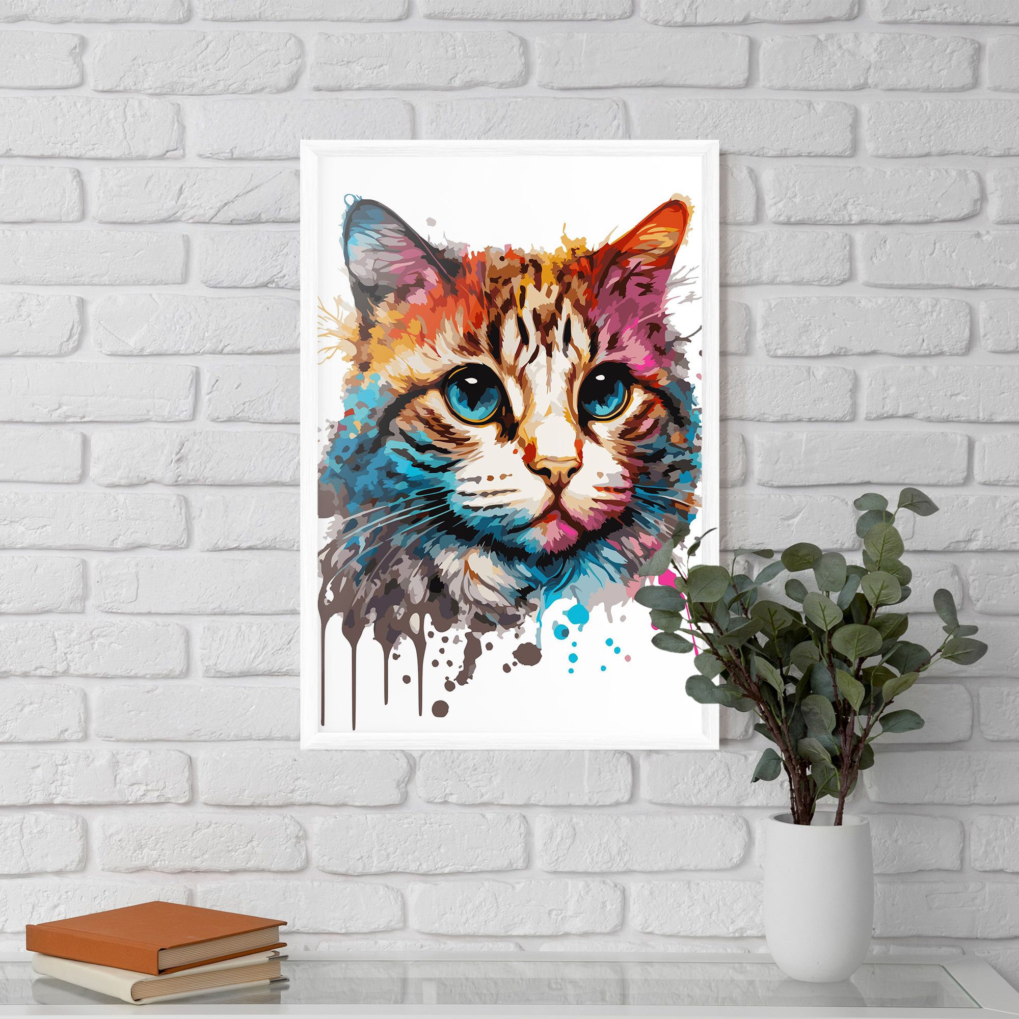 Blue Eyes Cat mockup 5