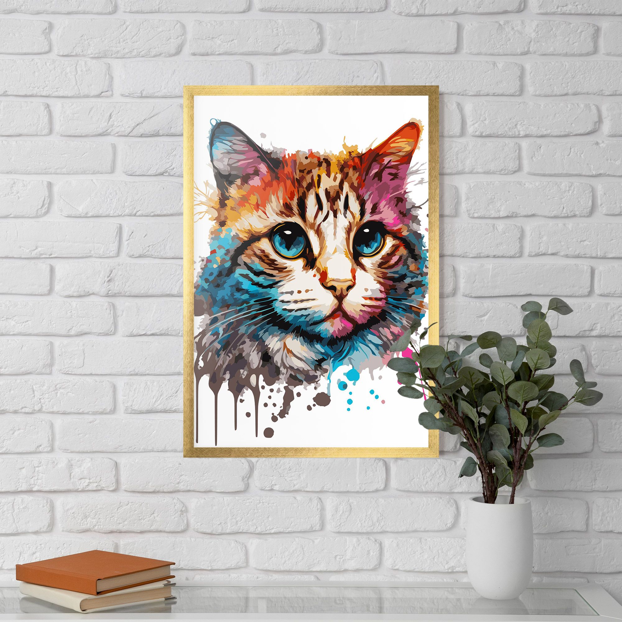 Blue Eyes Cat mockup 5