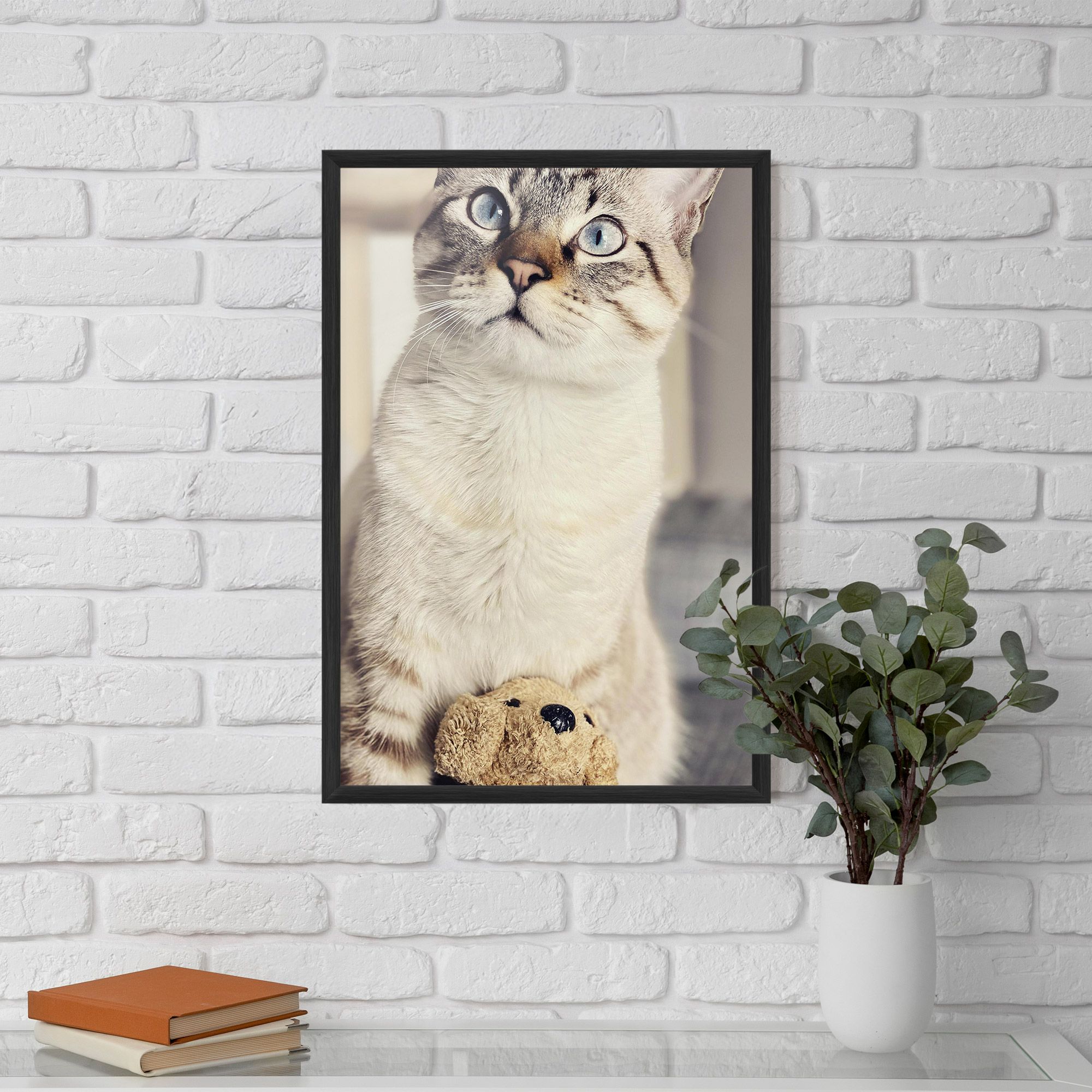 Pretty Blue Eyes Cat mockup 5