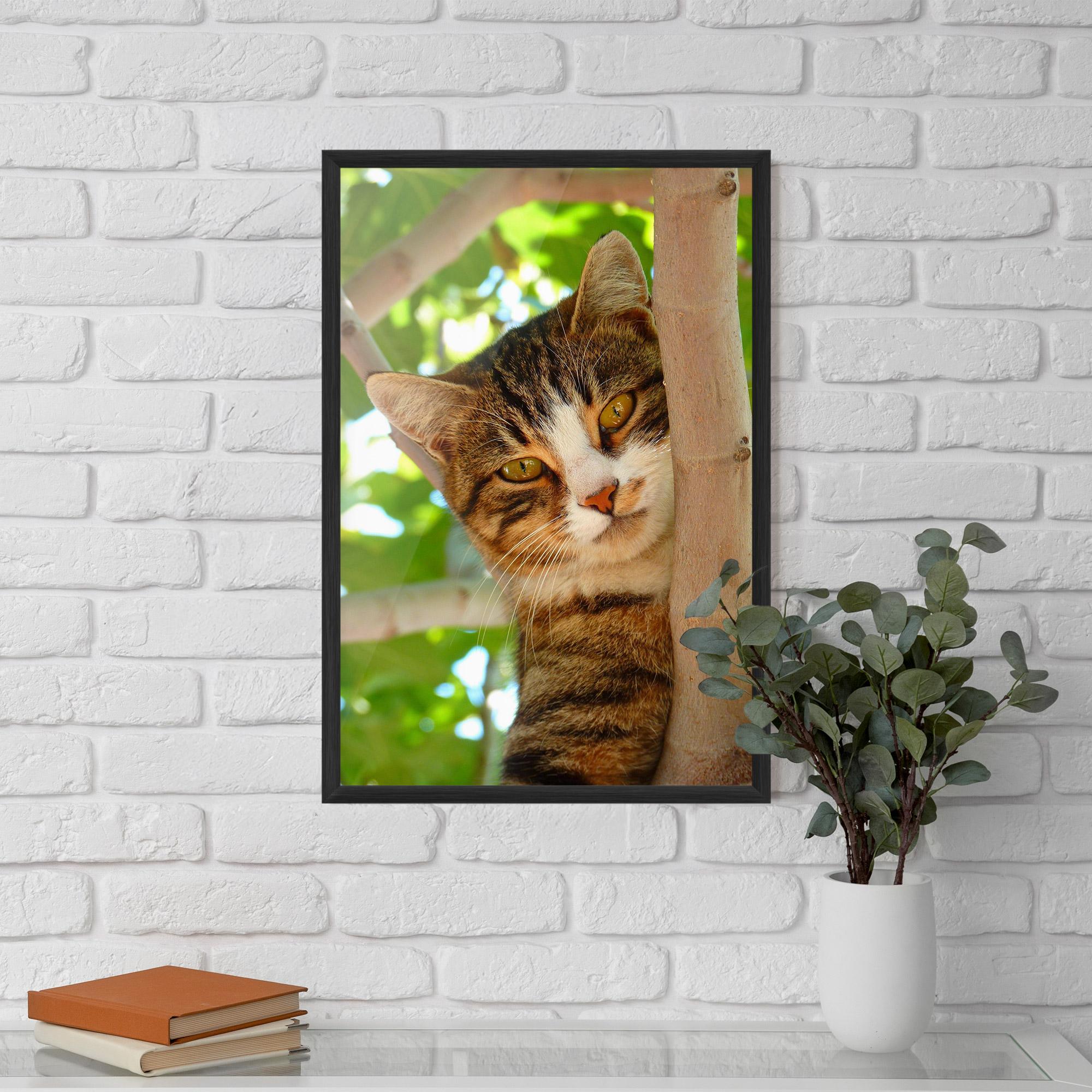 Poster Înrămat Tree Cat mockup 5
