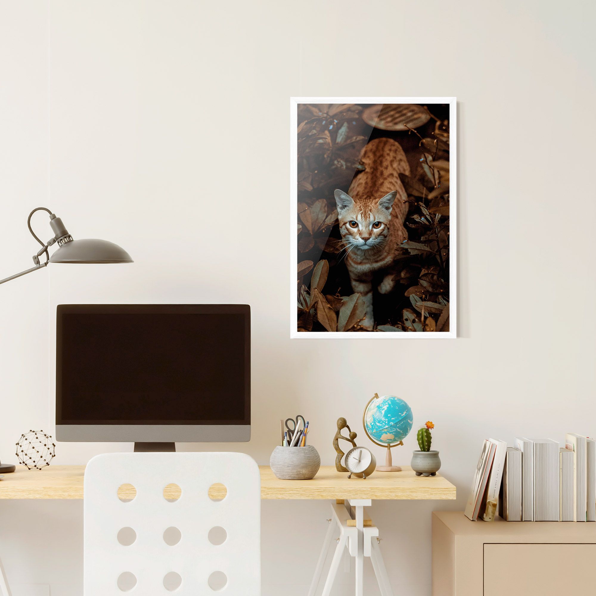 Autumn Orange Cat mockup 6