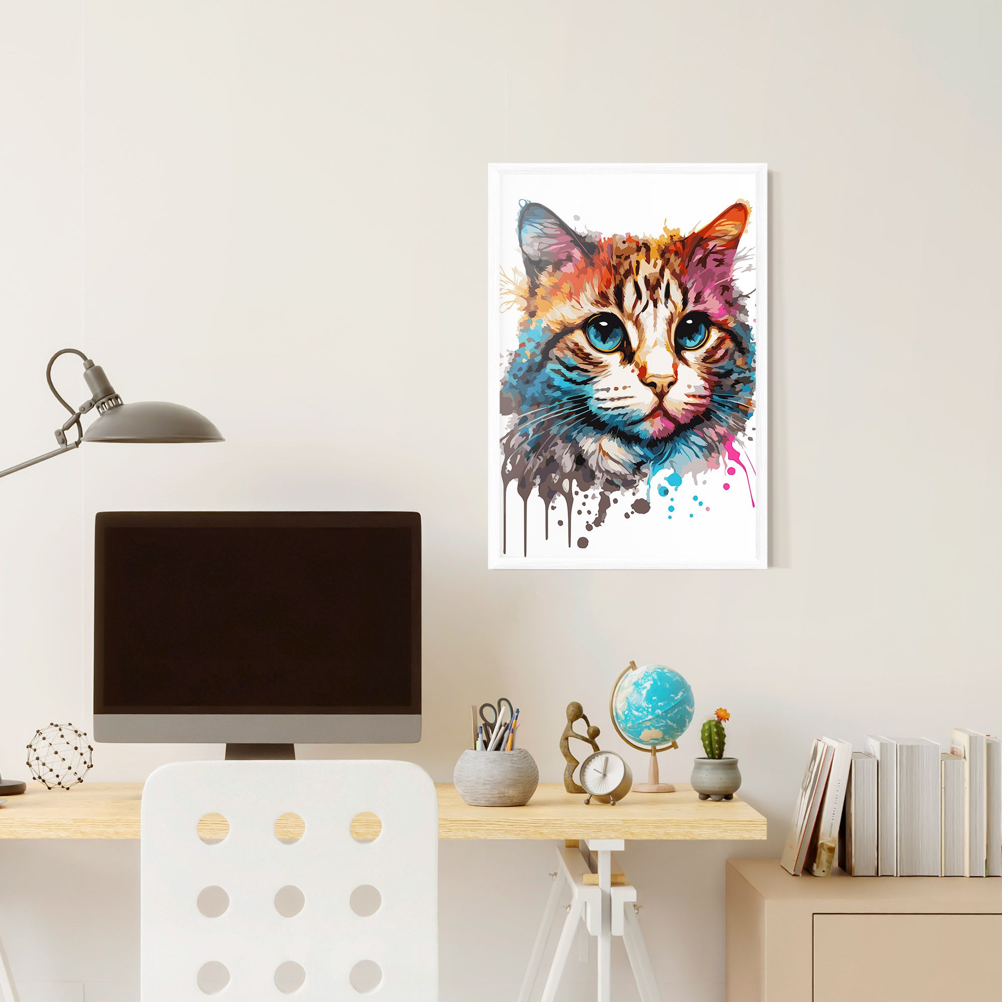 Blue Eyes Cat mockup 6