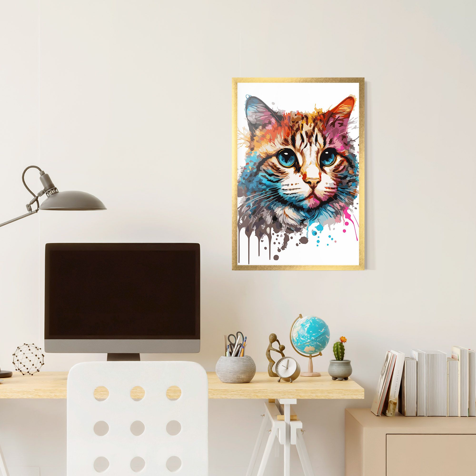 Blue Eyes Cat mockup 6