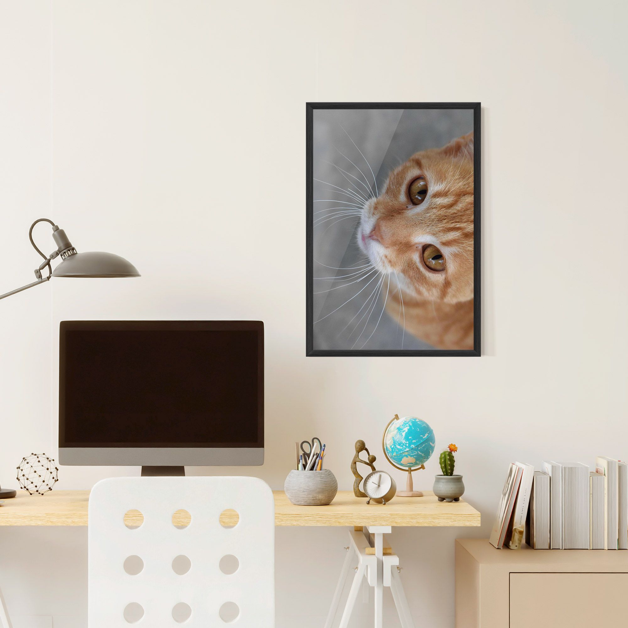 Pretty Orange Eyes Cat mockup 6