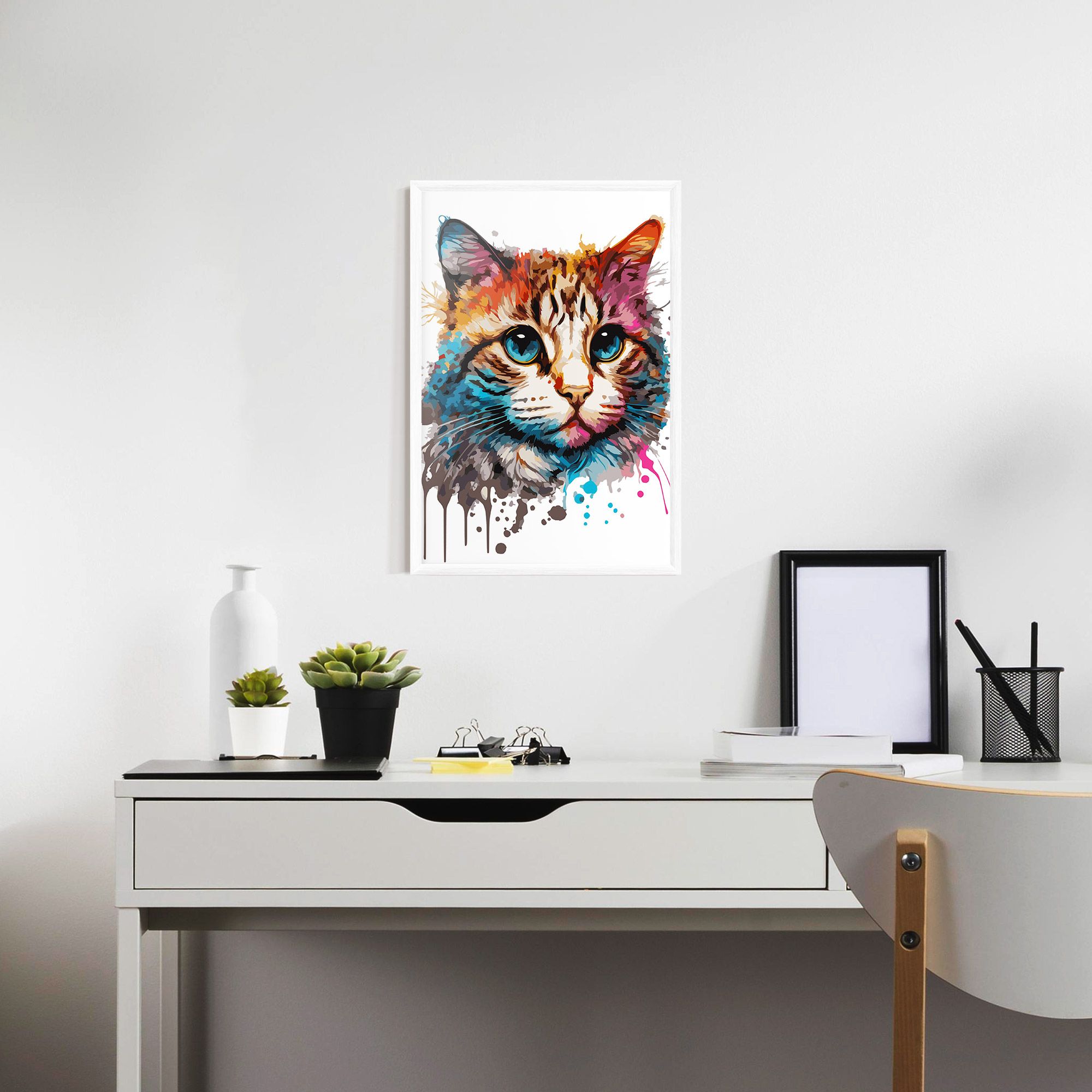 Blue Eyes Cat mockup 7
