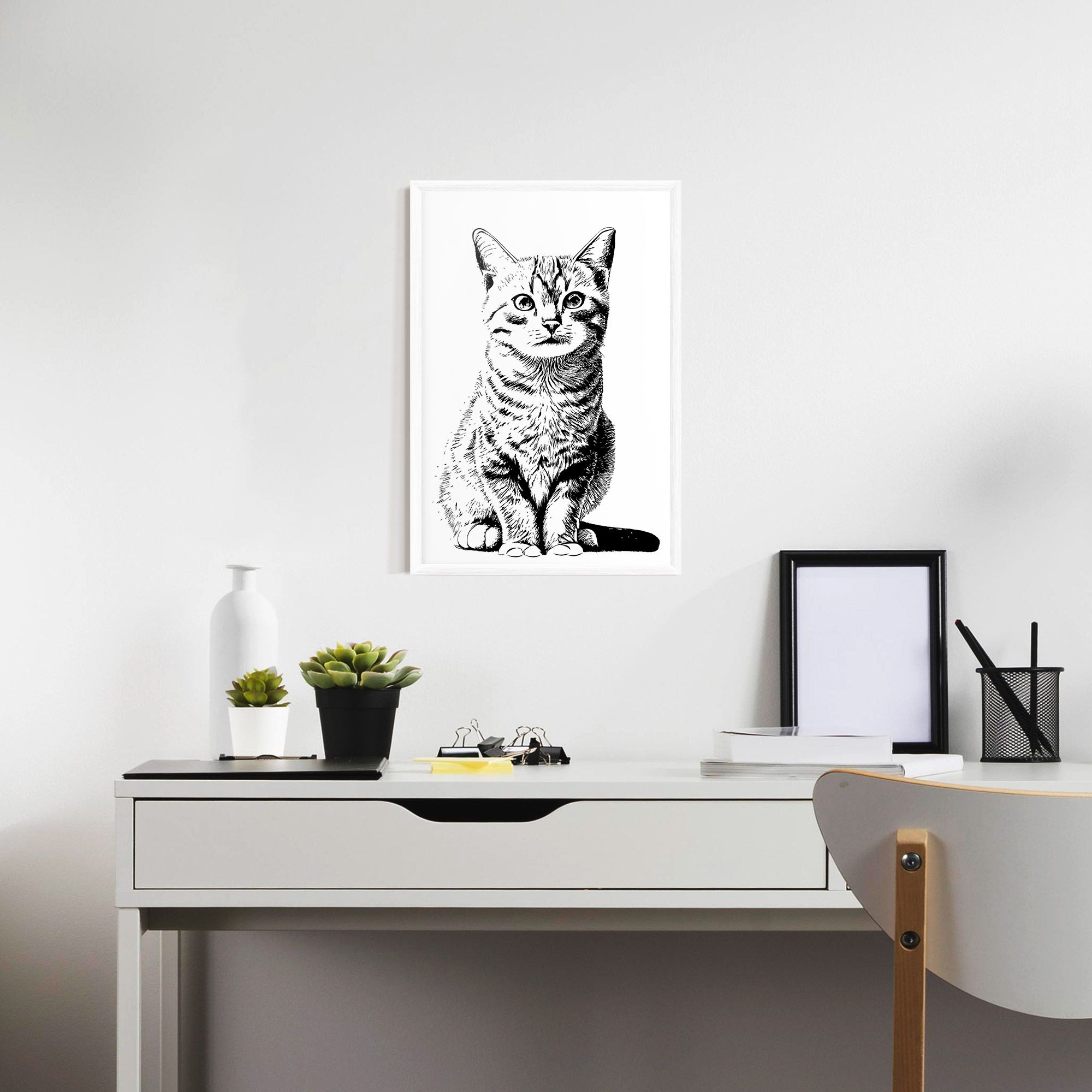 Hand Drawn Cat mockup 7