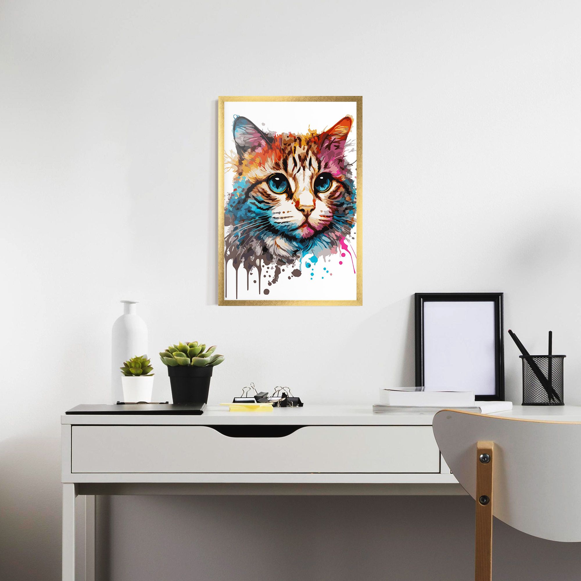 Blue Eyes Cat mockup 7
